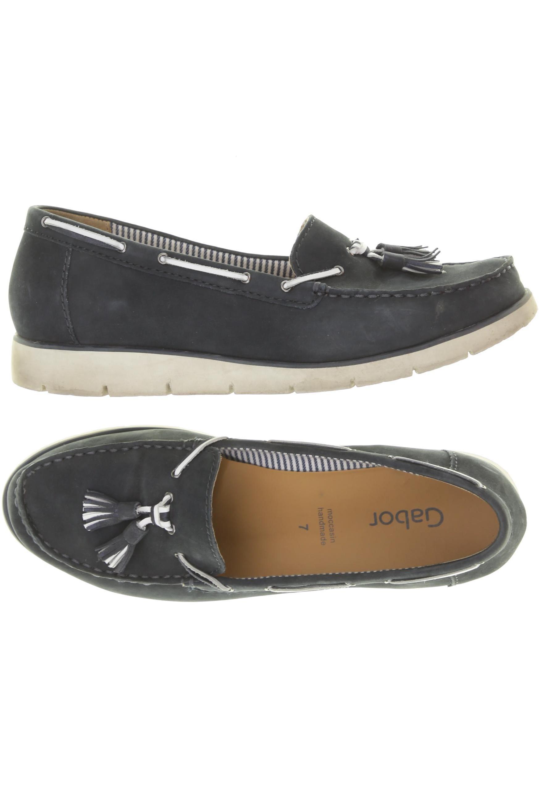 

Gabor Damen Halbschuh, blau, Gr. 7