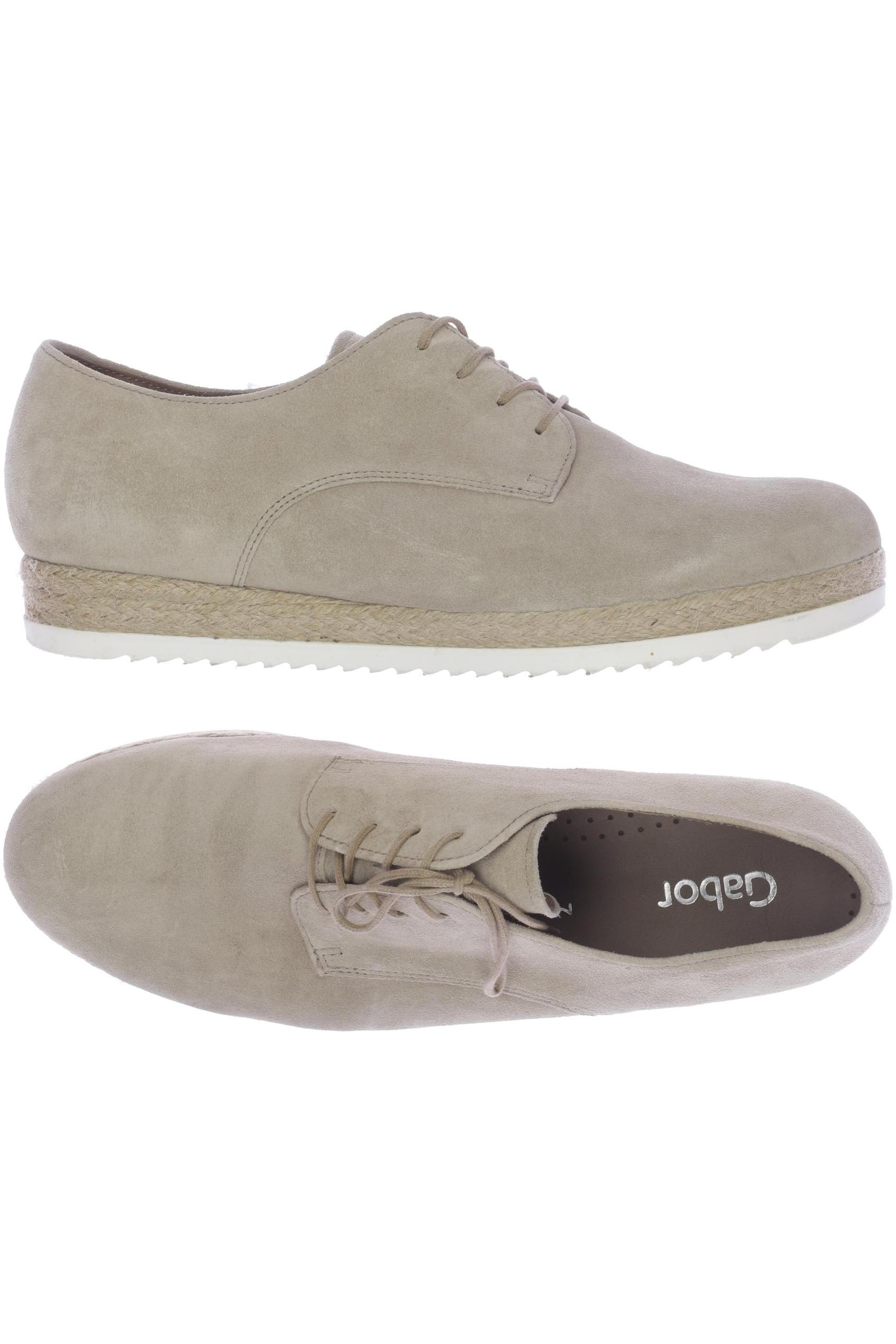 

Gabor Damen Halbschuh, beige, Gr. 7