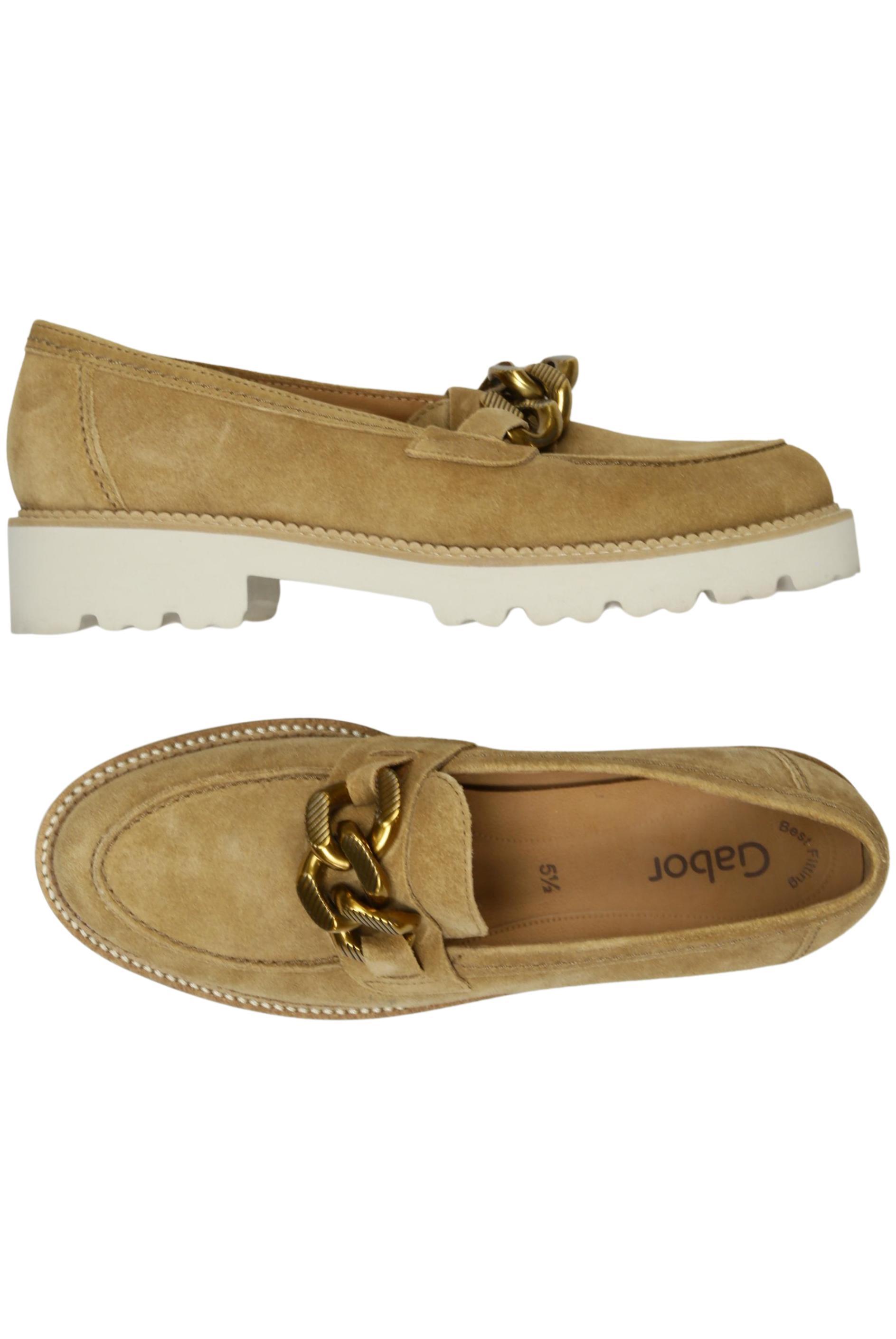 

Gabor Damen Halbschuh, beige, Gr. 5.5