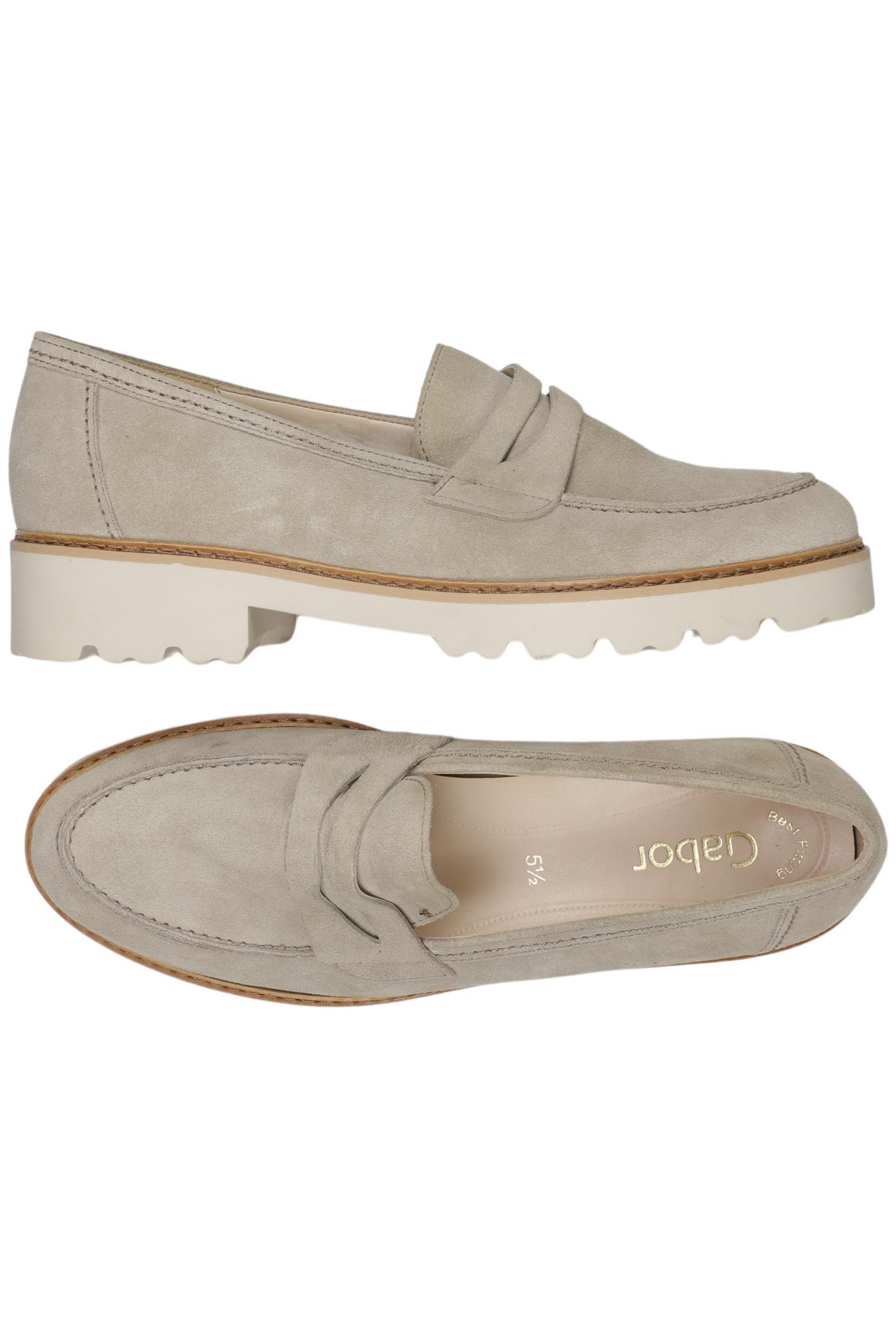 

Gabor Damen Halbschuh, beige, Gr. 5.5