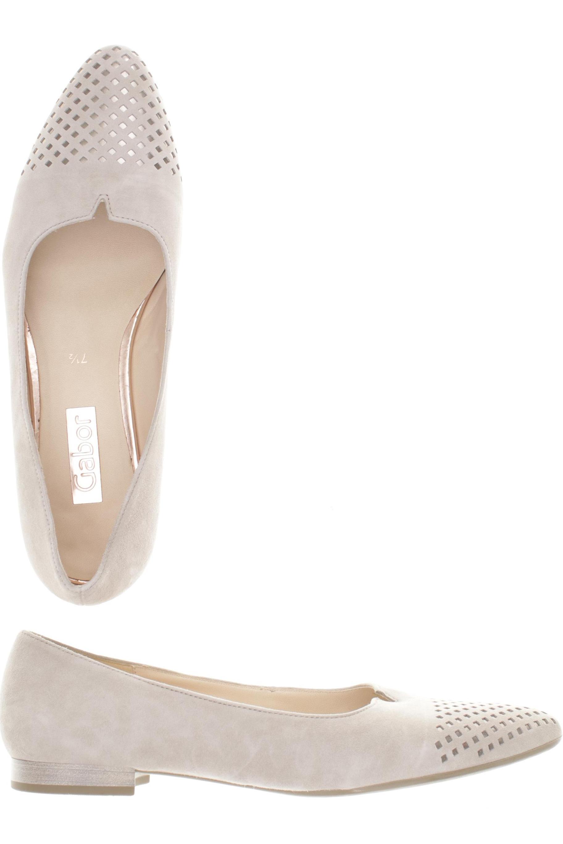 

Gabor Damen Halbschuh, beige, Gr. 7.5