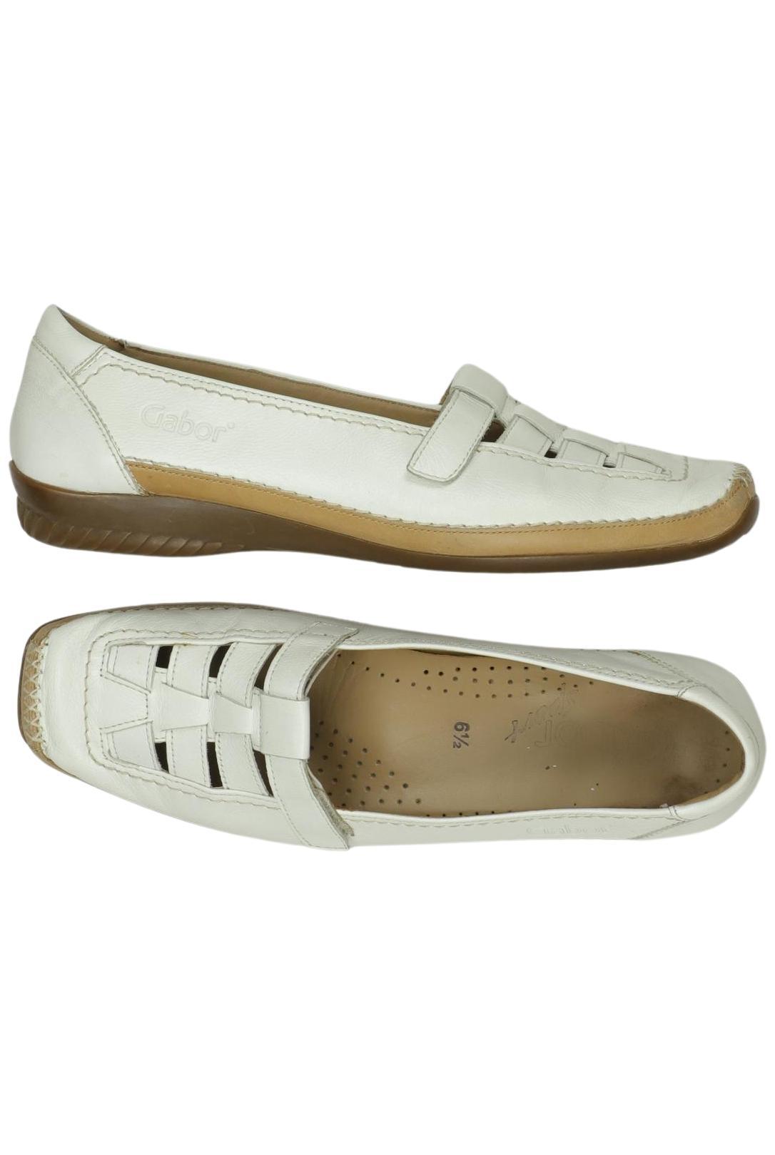 

Gabor Damen Halbschuh, weiß, Gr. 6.5