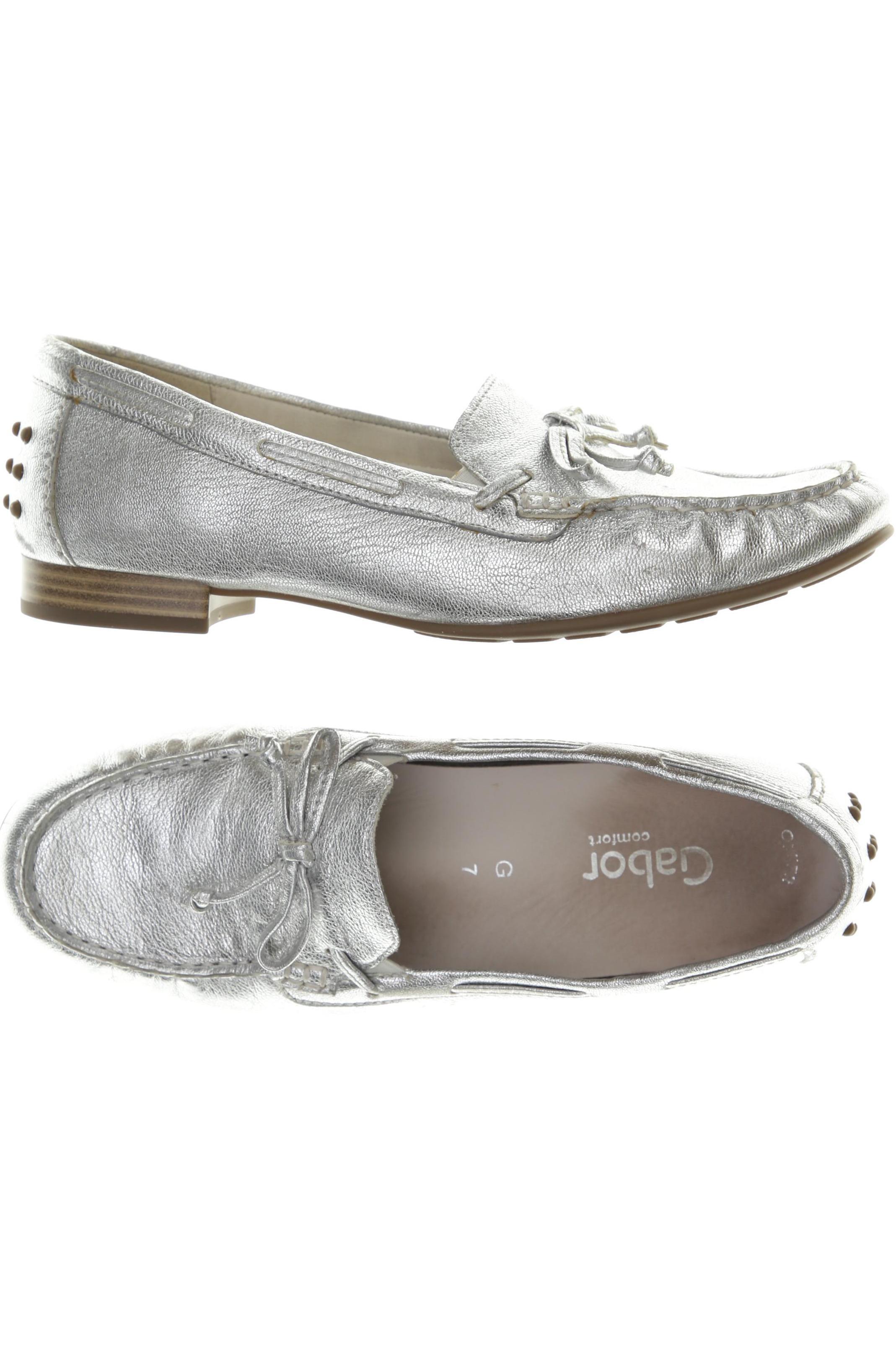 

Gabor Damen Halbschuh, silber, Gr. 7