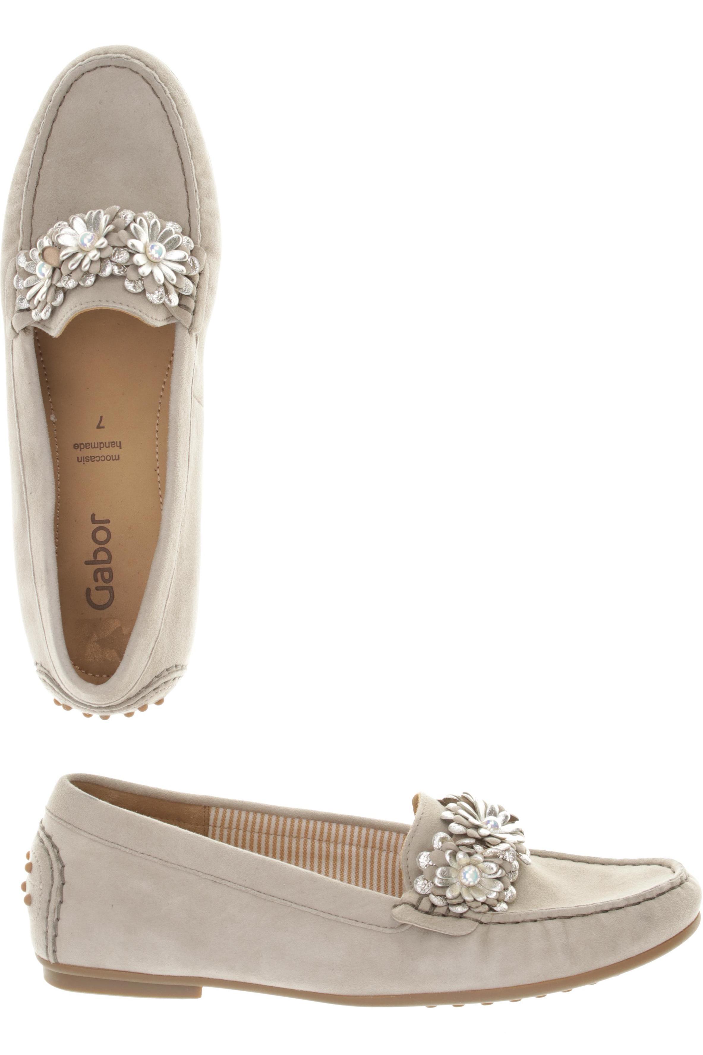 

Gabor Damen Halbschuh, beige, Gr. 7