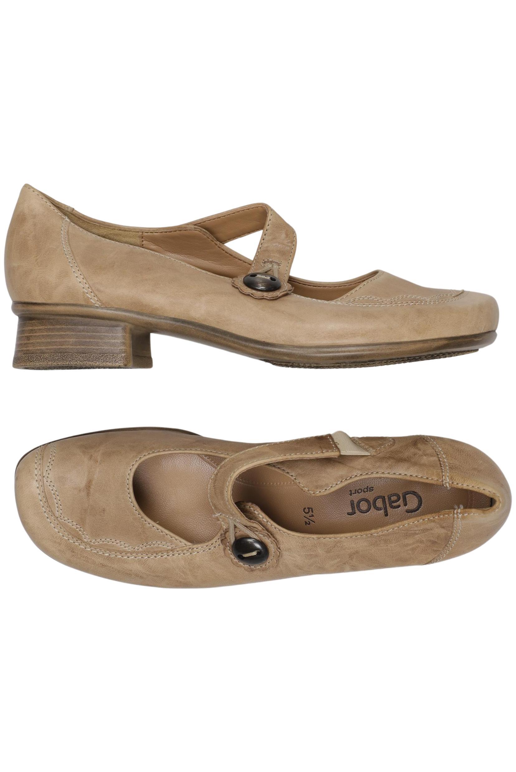 

Gabor Damen Halbschuh, beige, Gr. 5.5