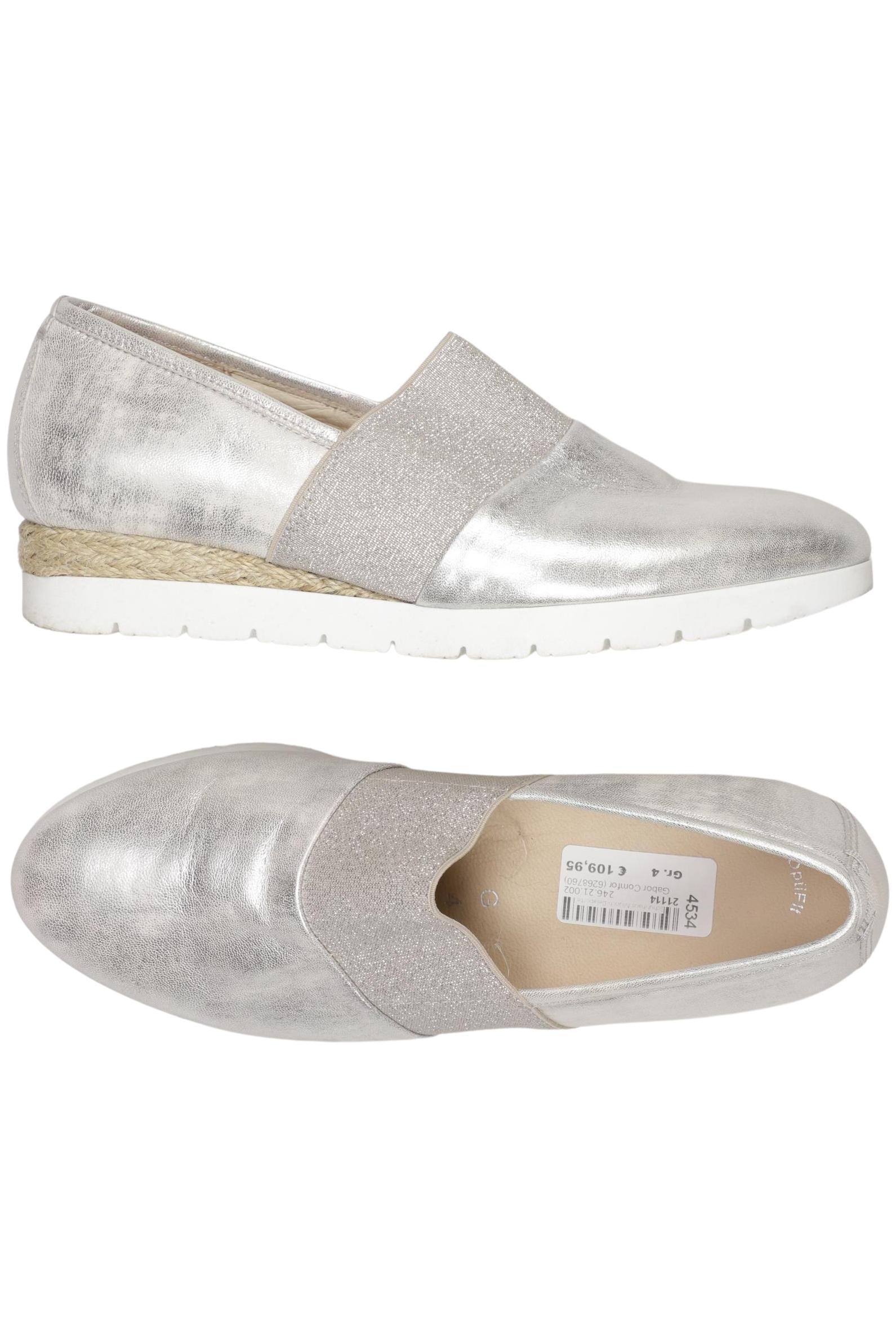 

Gabor Damen Halbschuh, silber, Gr. 4