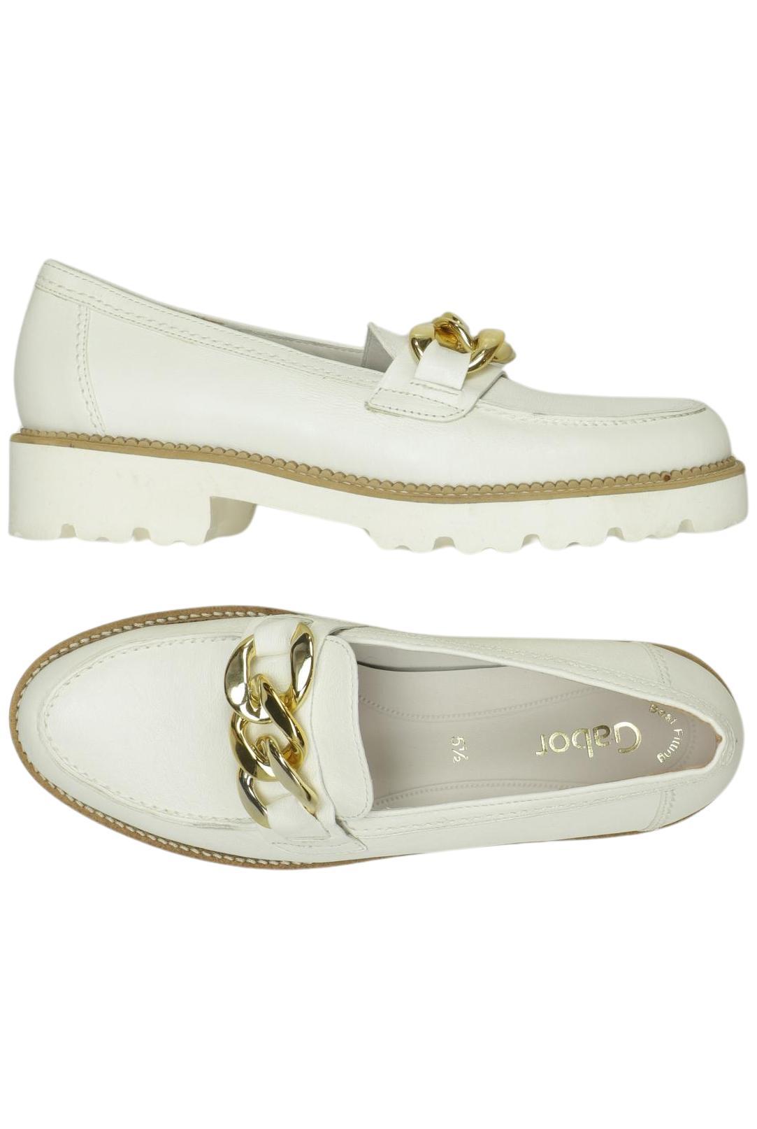 

Gabor Damen Halbschuh, weiß, Gr. 5.5