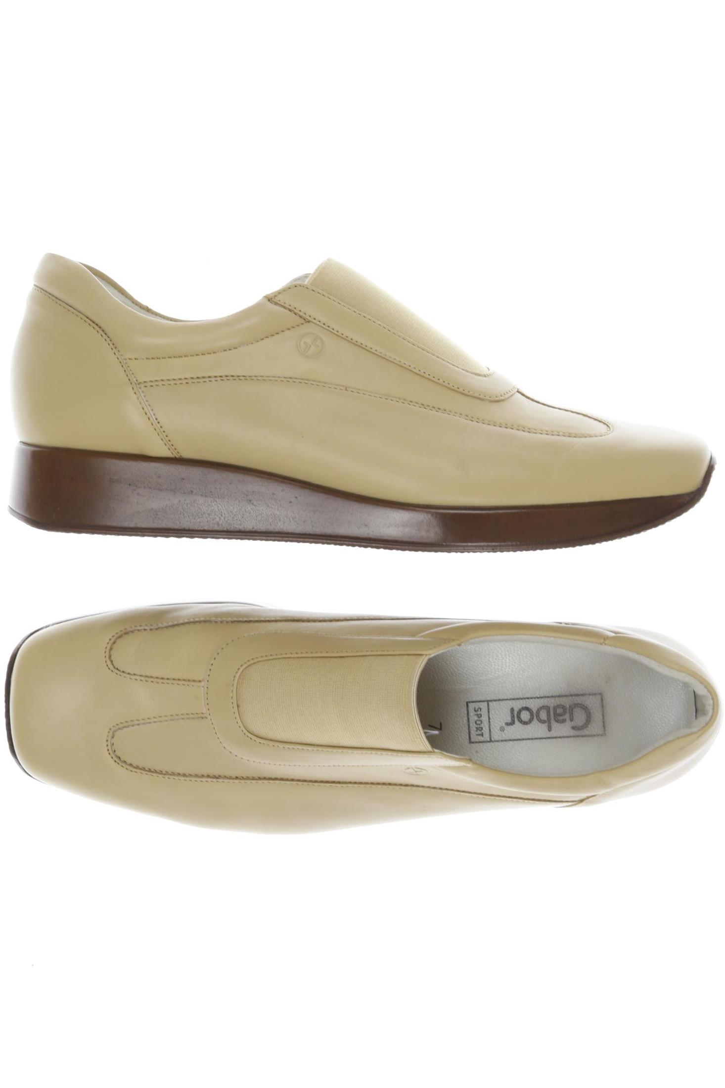 

Gabor Damen Halbschuh, beige, Gr. 7