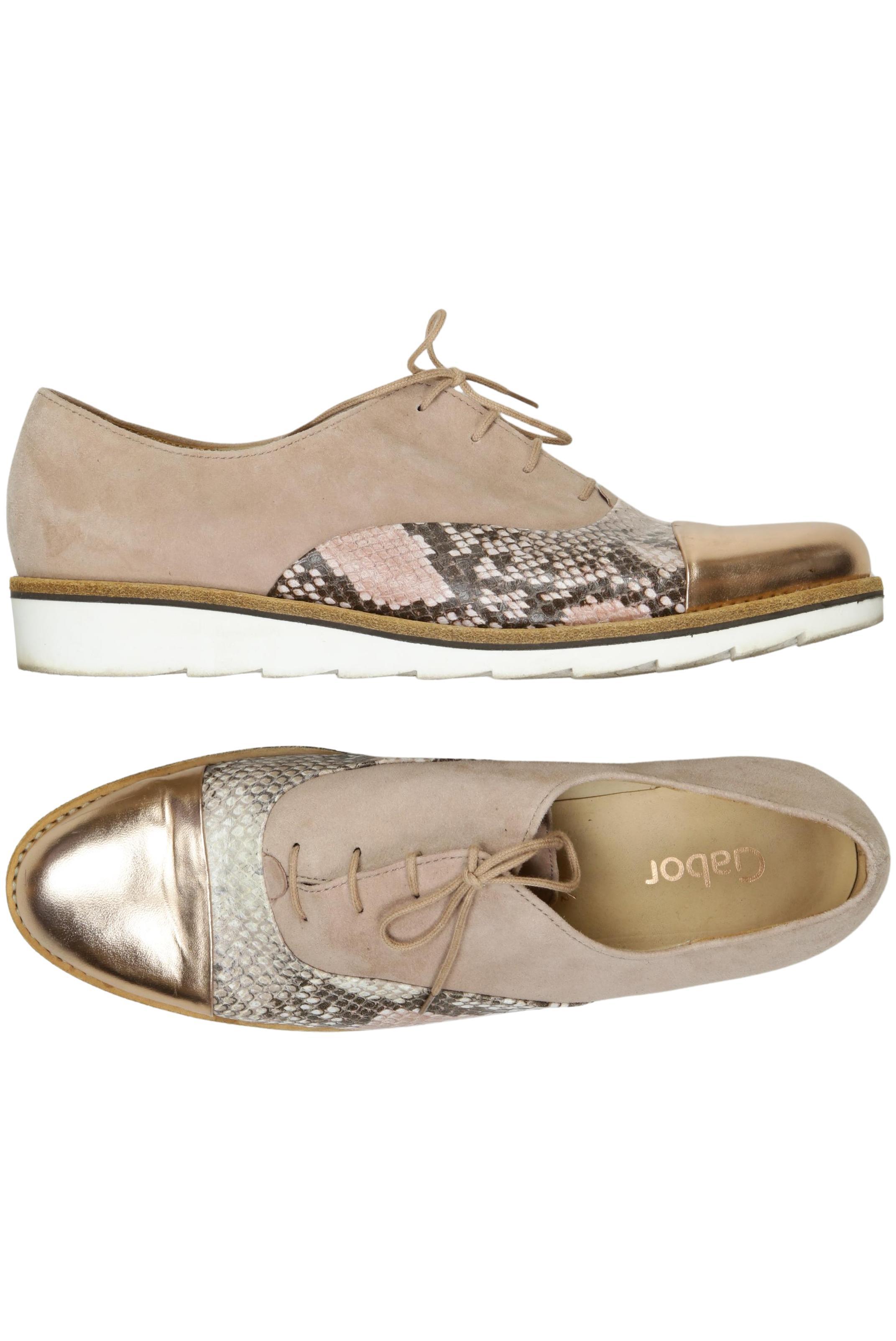 

Gabor Damen Halbschuh, beige, Gr. 7.5