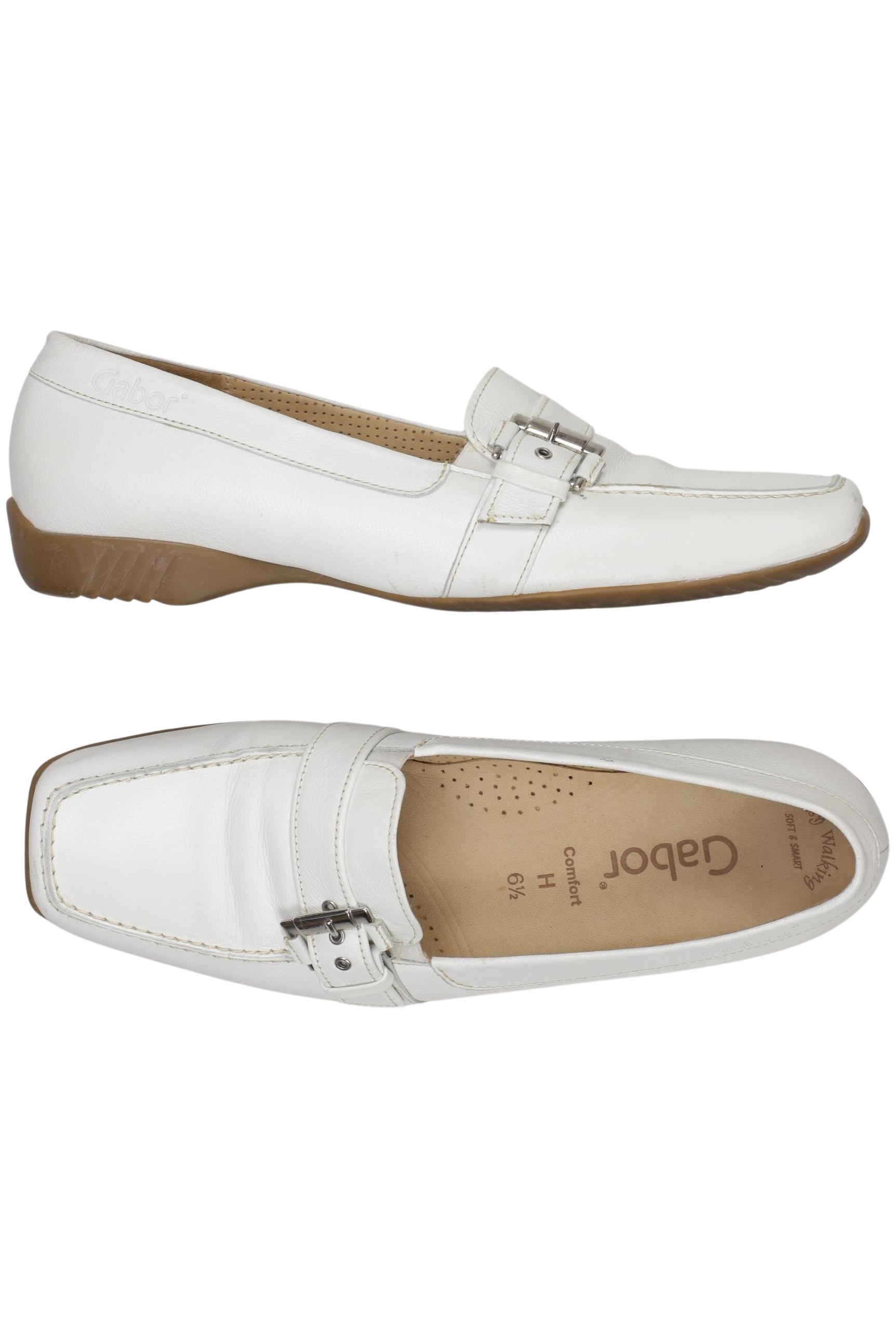 

Gabor Damen Halbschuh, weiß, Gr. 6.5