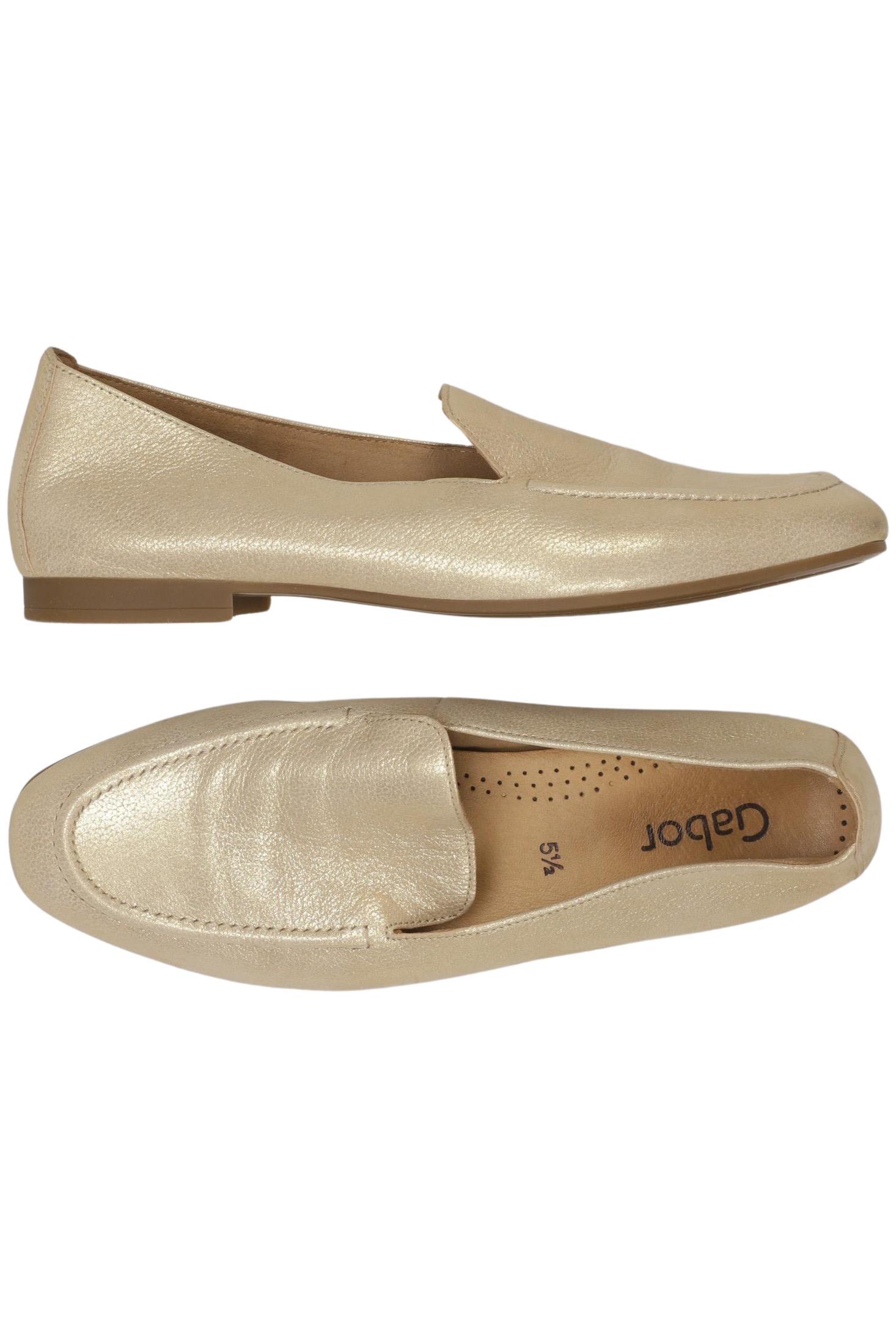 

Gabor Damen Halbschuh, gold, Gr. 5.5
