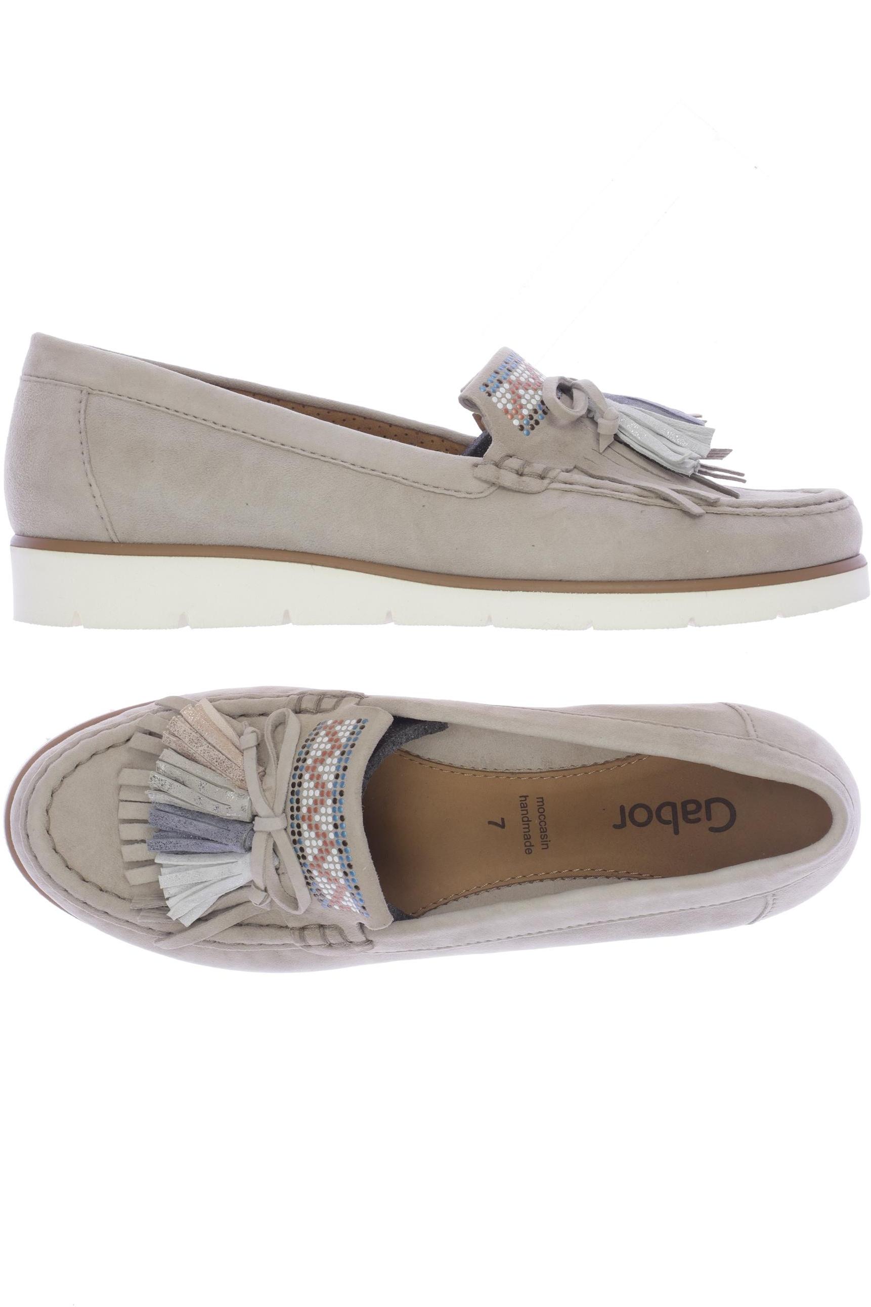 

Gabor Damen Halbschuh, beige, Gr. 7