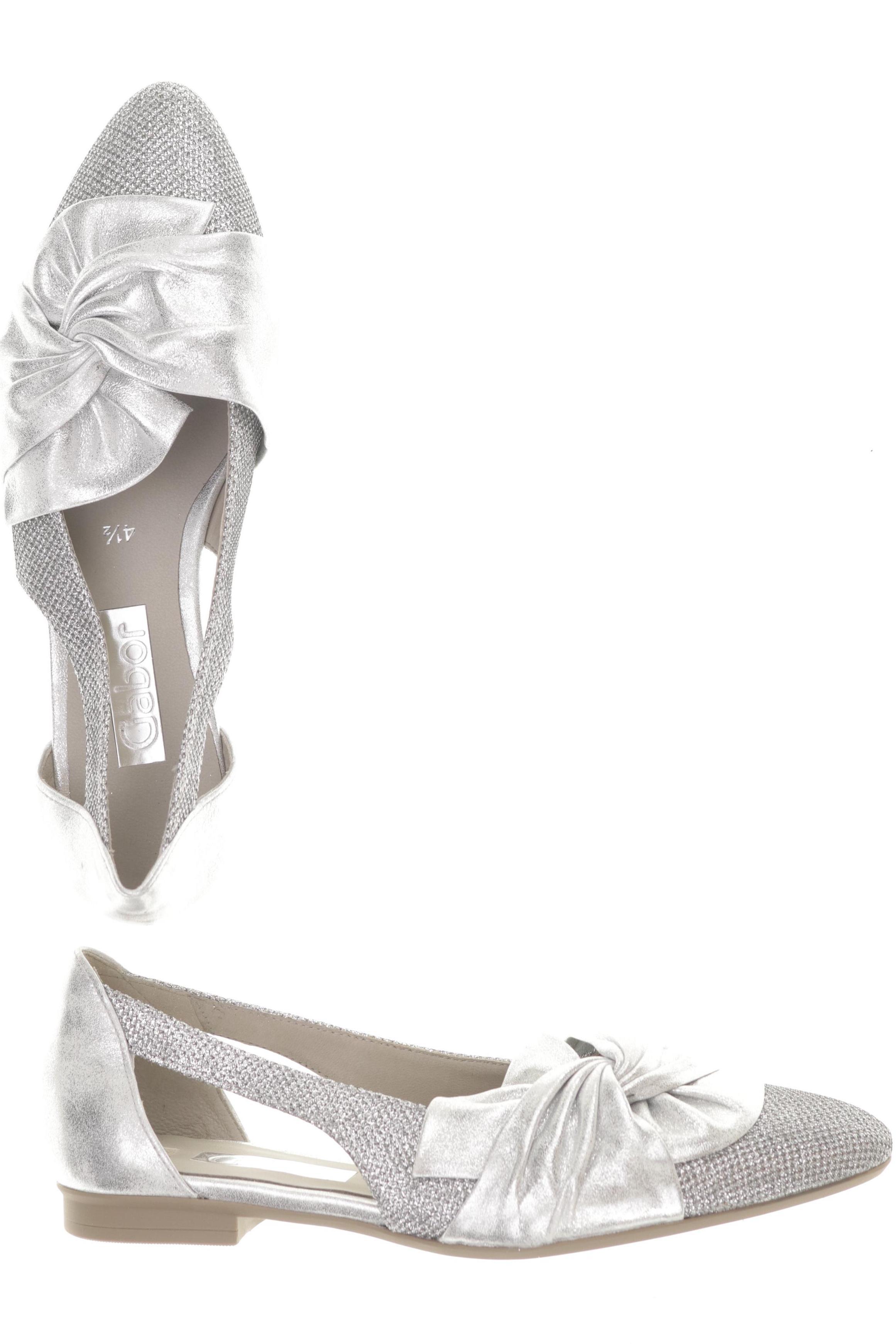 

Gabor Damen Halbschuh, silber, Gr. 4.5