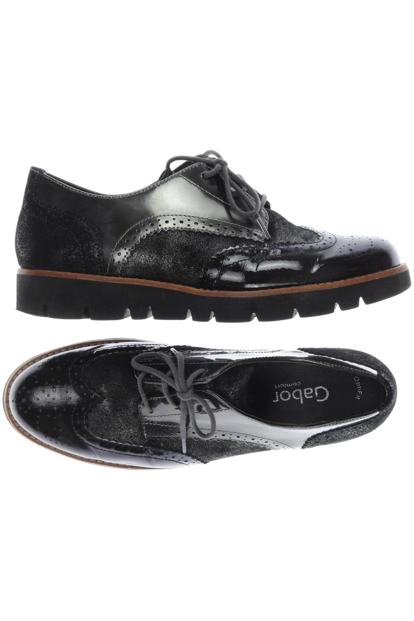 

Gabor Damen Halbschuh, schwarz, Gr. 5.5