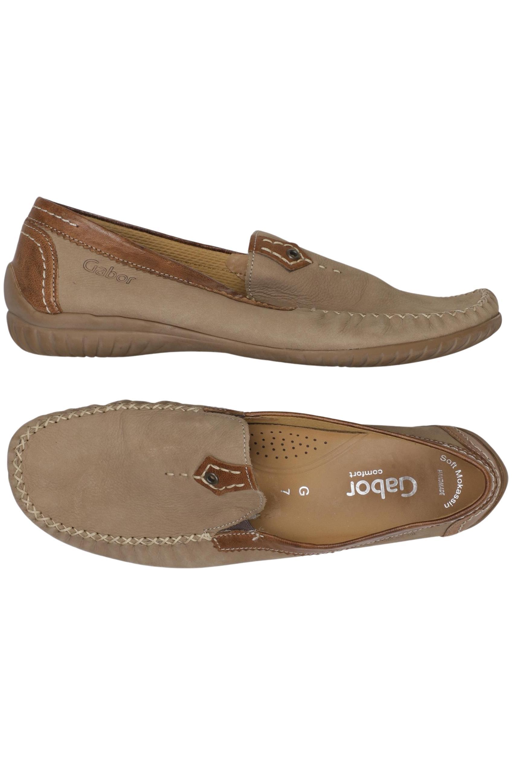 

Gabor Damen Halbschuh, beige, Gr. 7