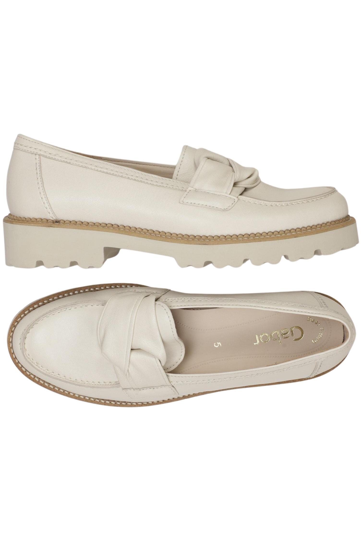 

Gabor Damen Halbschuh, cremeweiß, Gr. 5