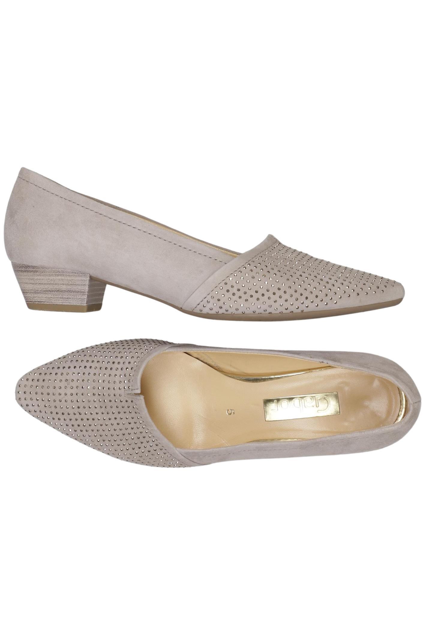 

Gabor Damen Halbschuh, beige, Gr. 5