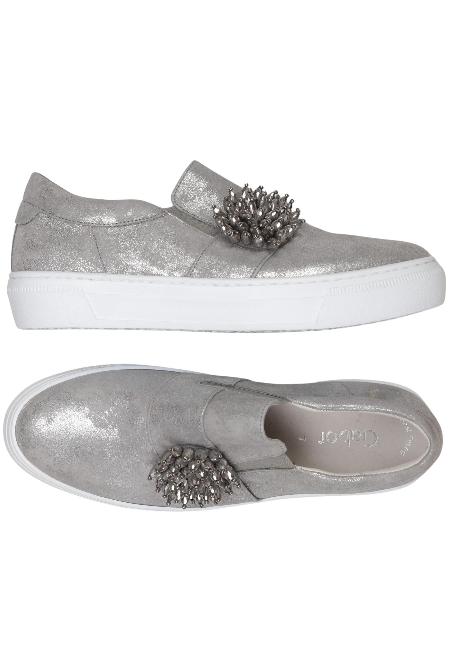 

Gabor Damen Halbschuh, silber, Gr. 7