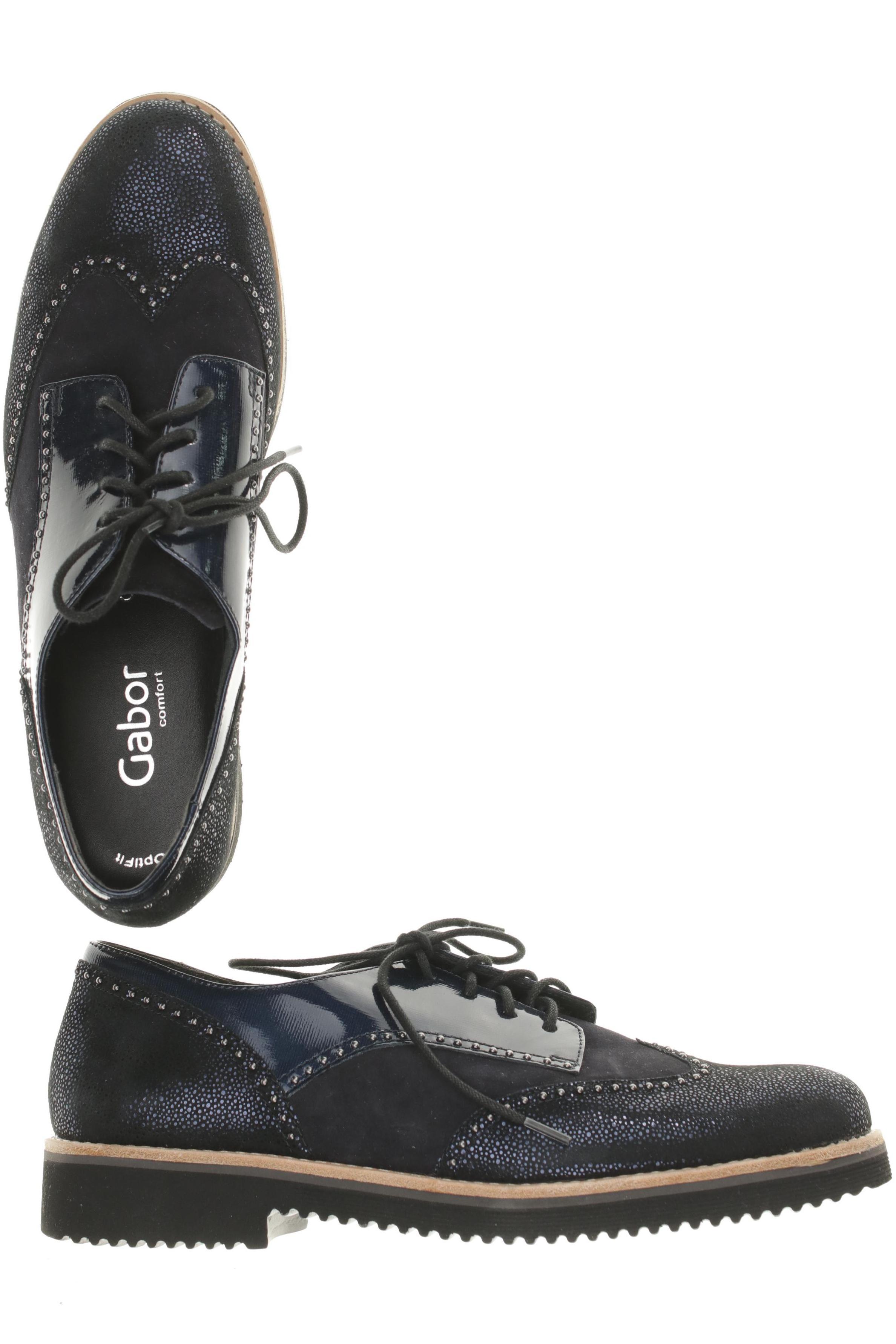 

Gabor Damen Halbschuh, blau, Gr. 6