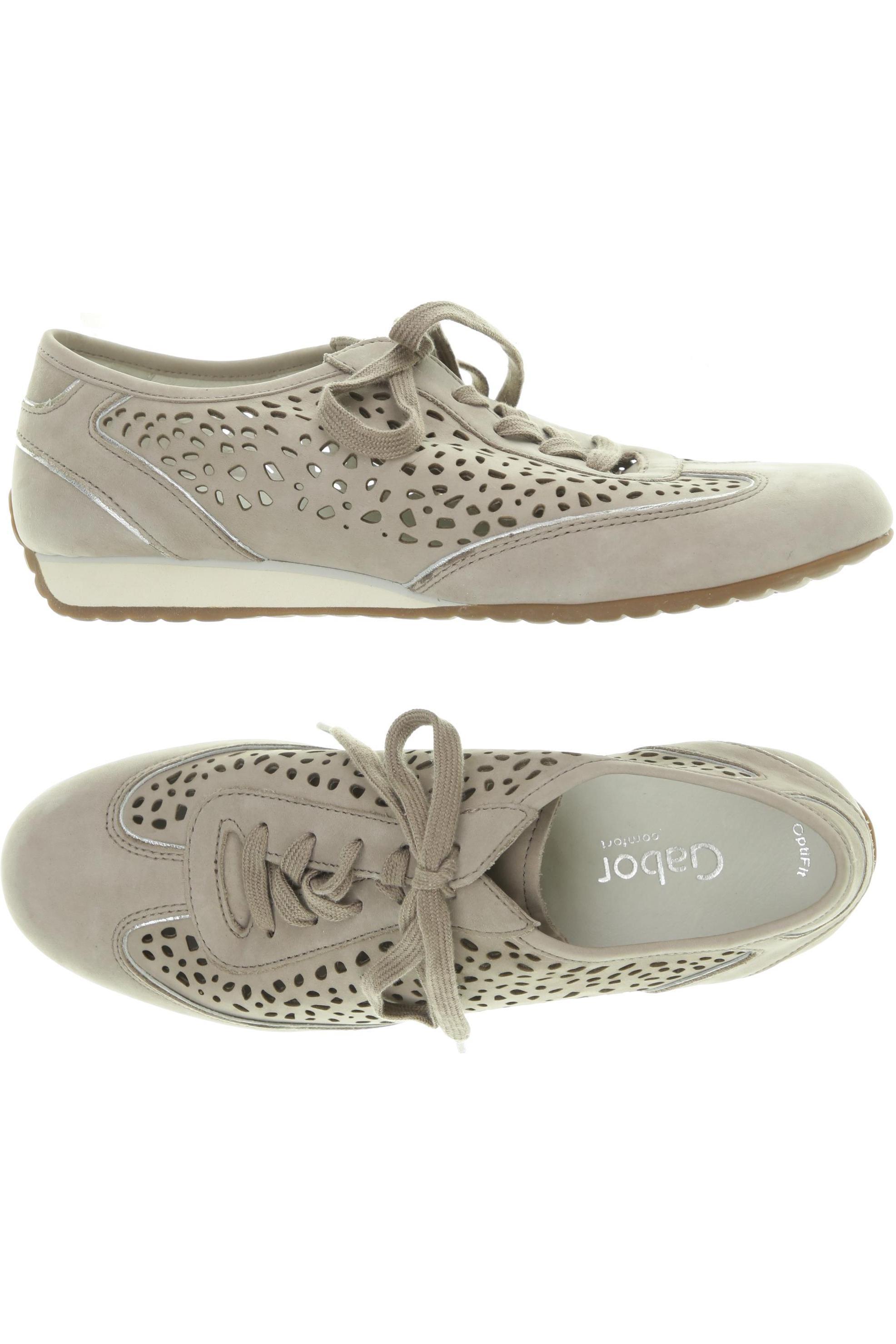 

Gabor Damen Halbschuh, beige, Gr. 7.5