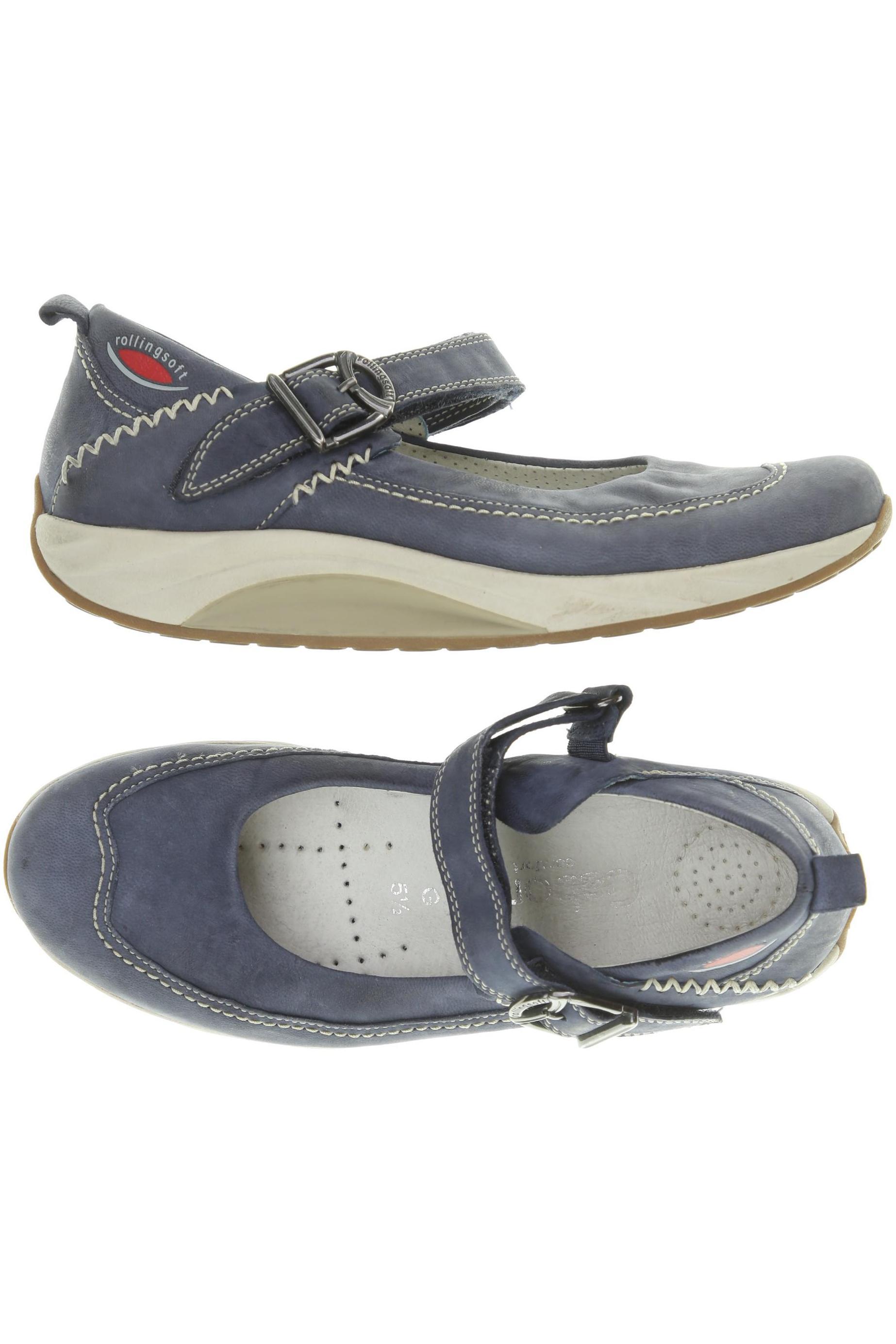 

Gabor Damen Halbschuh, blau, Gr. 5.5