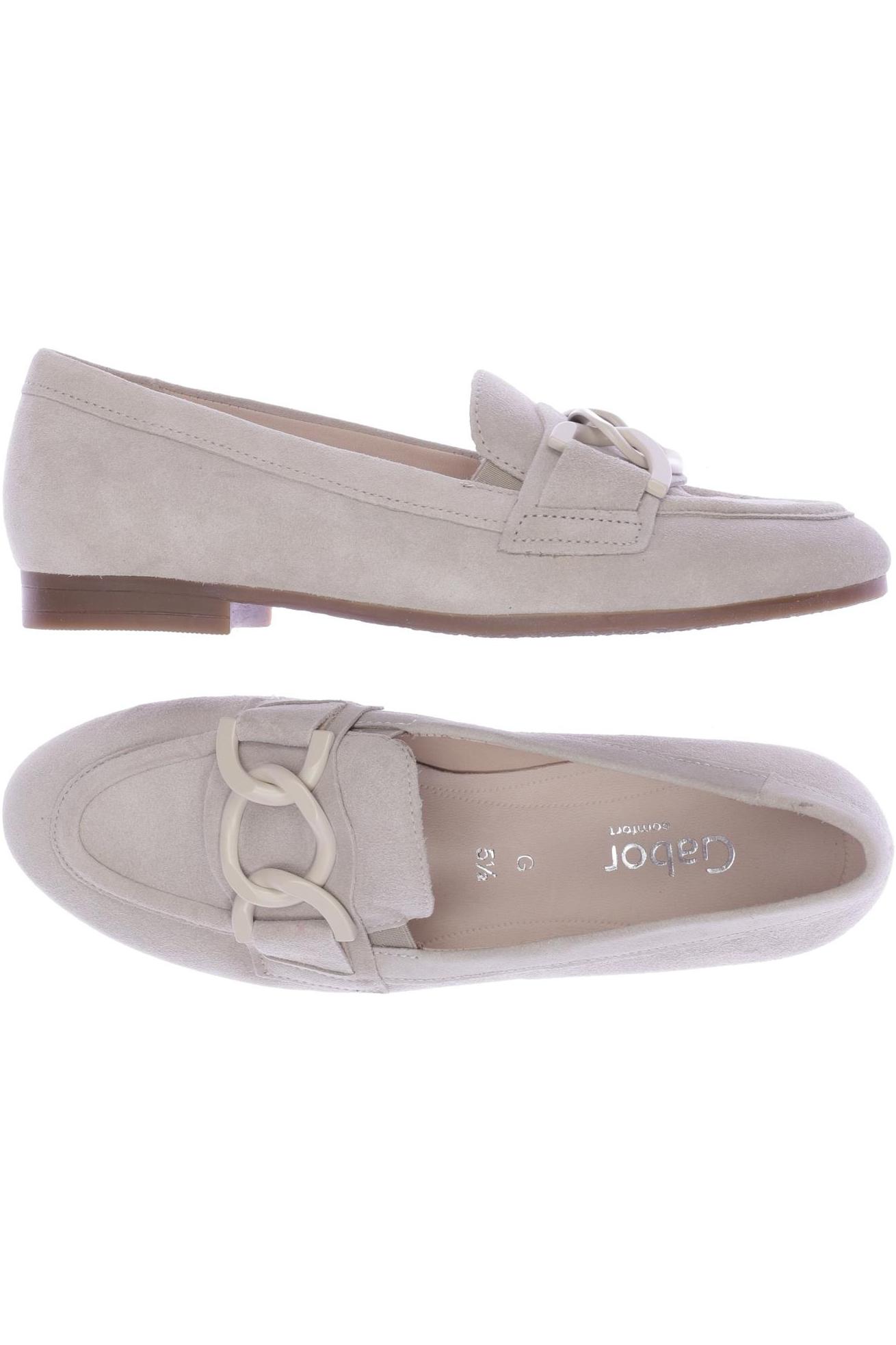 

Gabor Damen Halbschuh, beige, Gr. 5.5