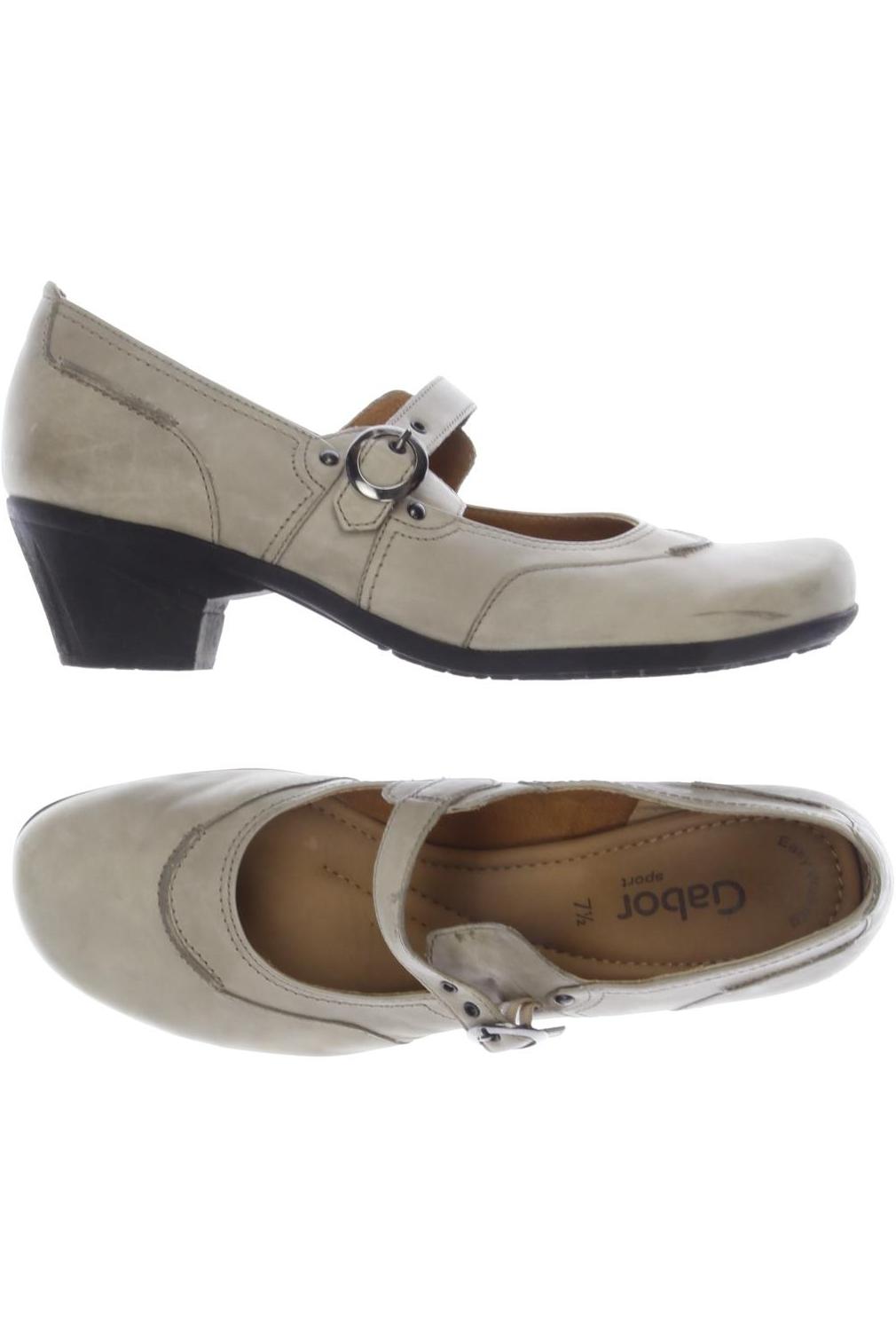 

Gabor Damen Halbschuh, beige, Gr. 7.5