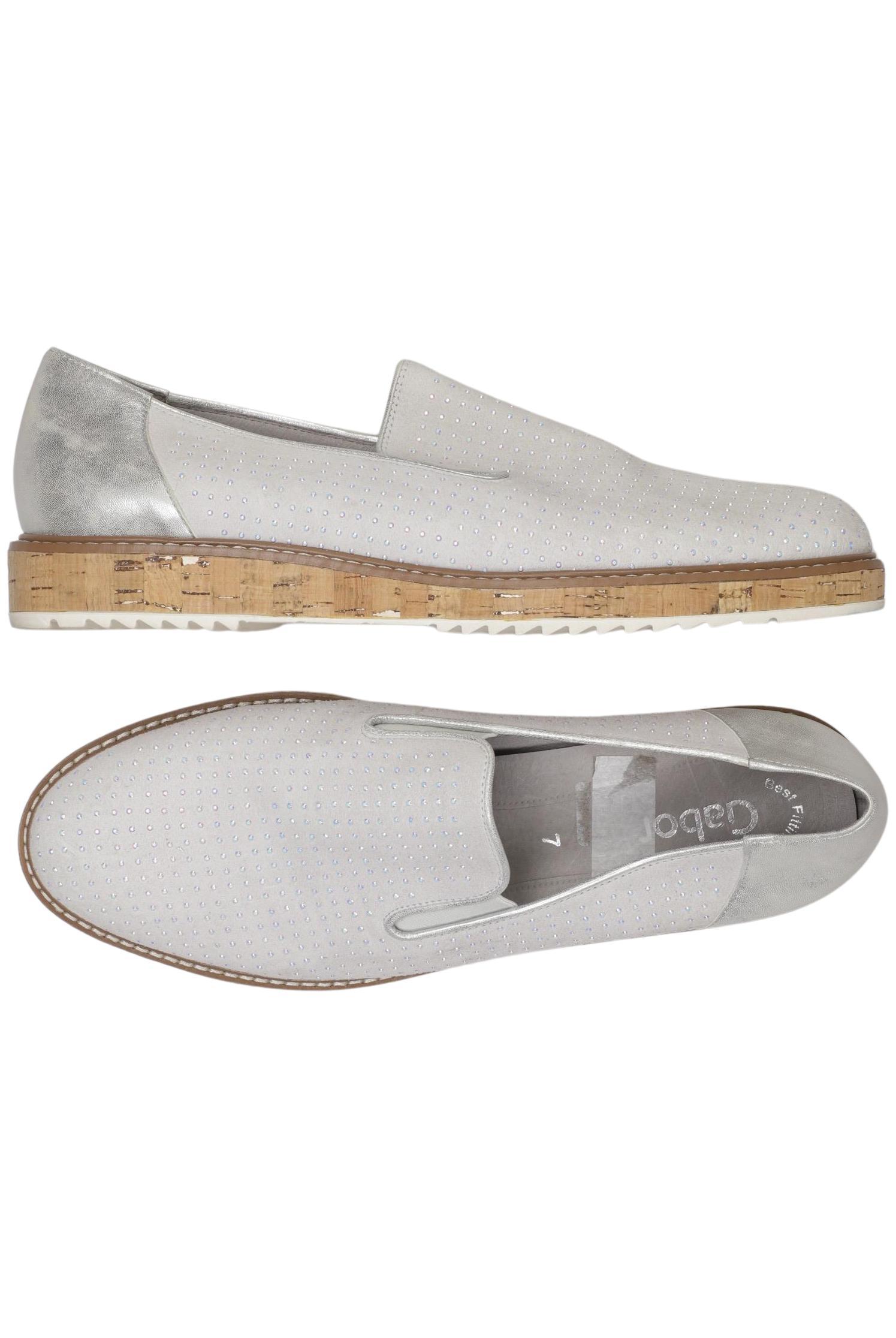 

Gabor Damen Halbschuh, silber, Gr. 7