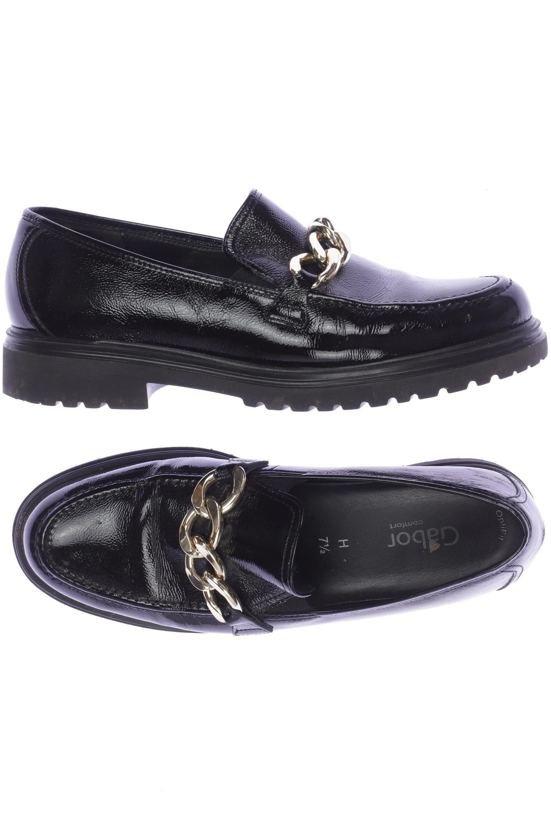 

Gabor Damen Halbschuh, schwarz, Gr. 7.5