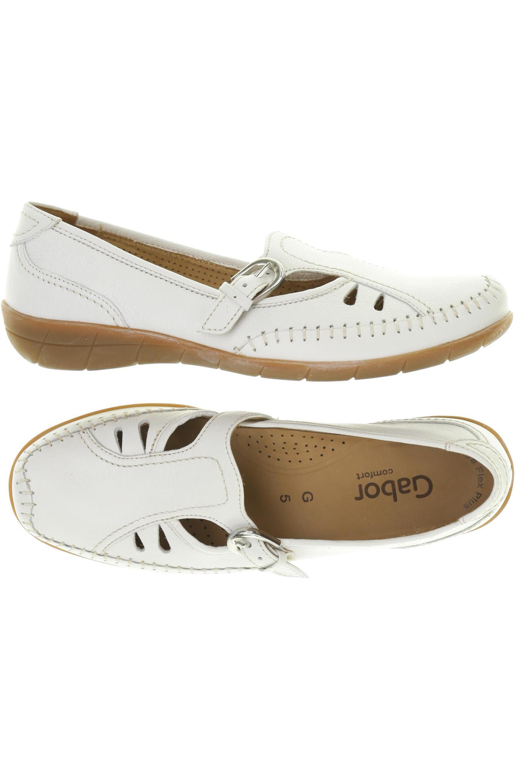 

Gabor Damen Halbschuh, weiß, Gr. 5