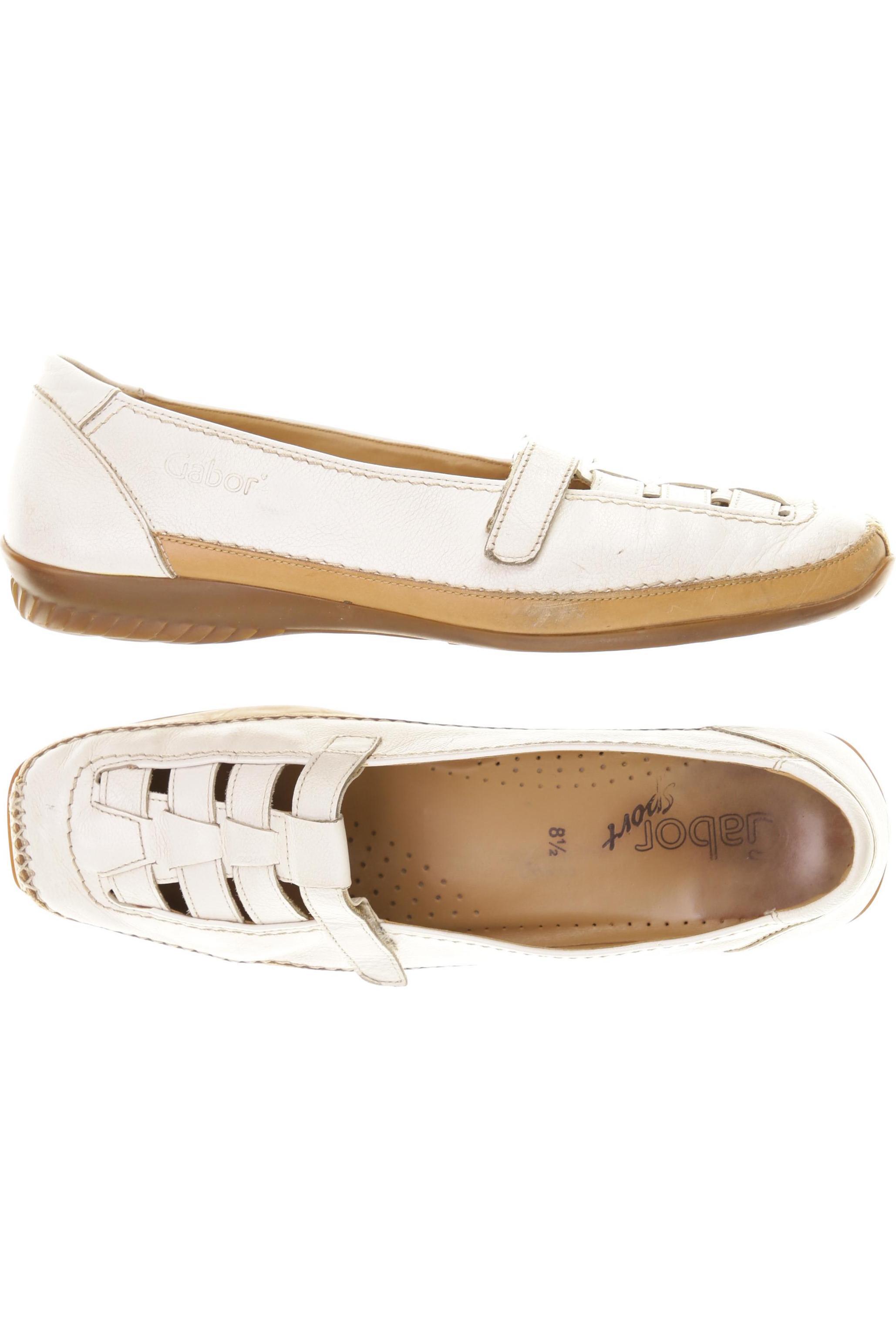 

Gabor Damen Halbschuh, weiß, Gr. 8.5