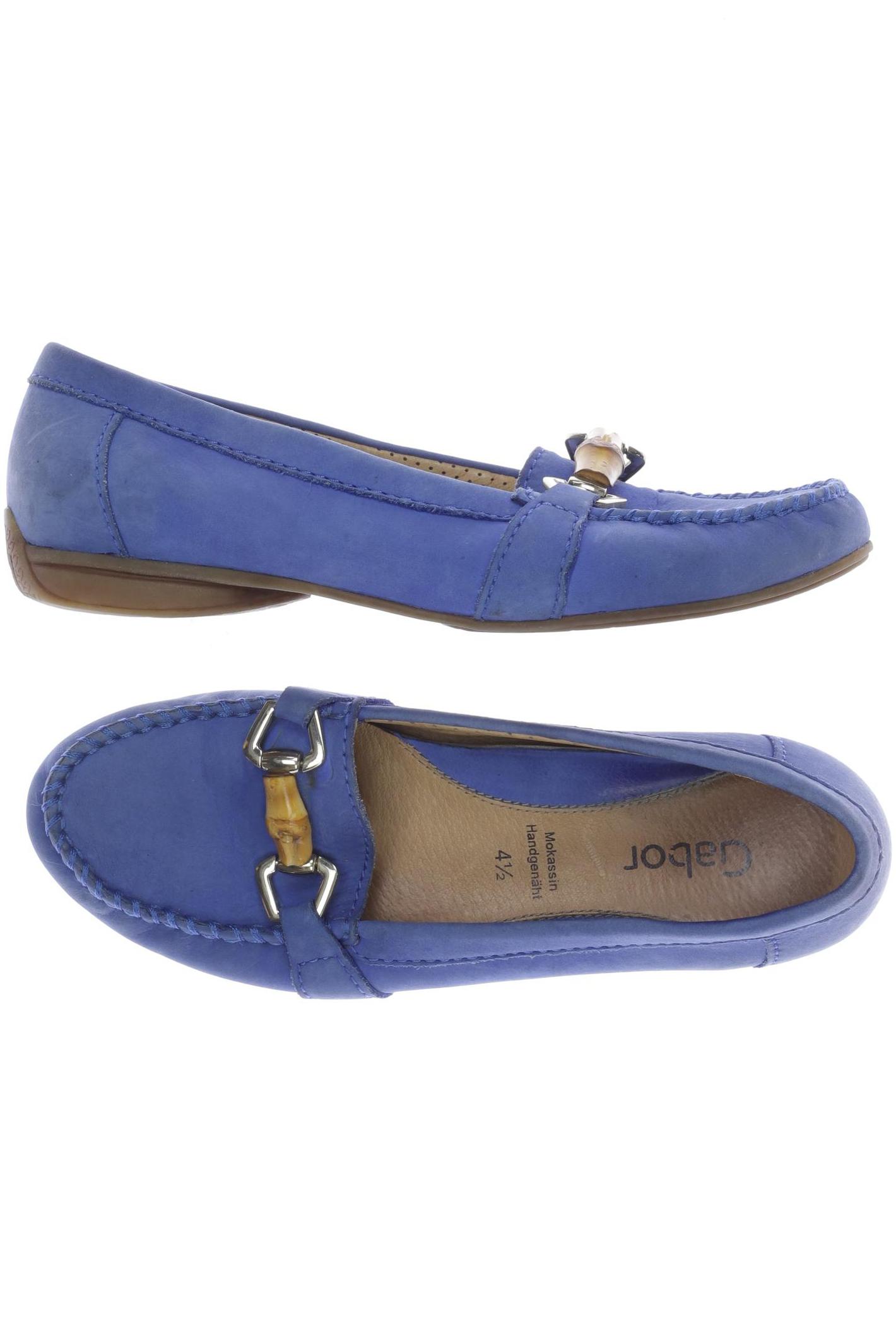 

Gabor Damen Halbschuh, blau, Gr. 4.5