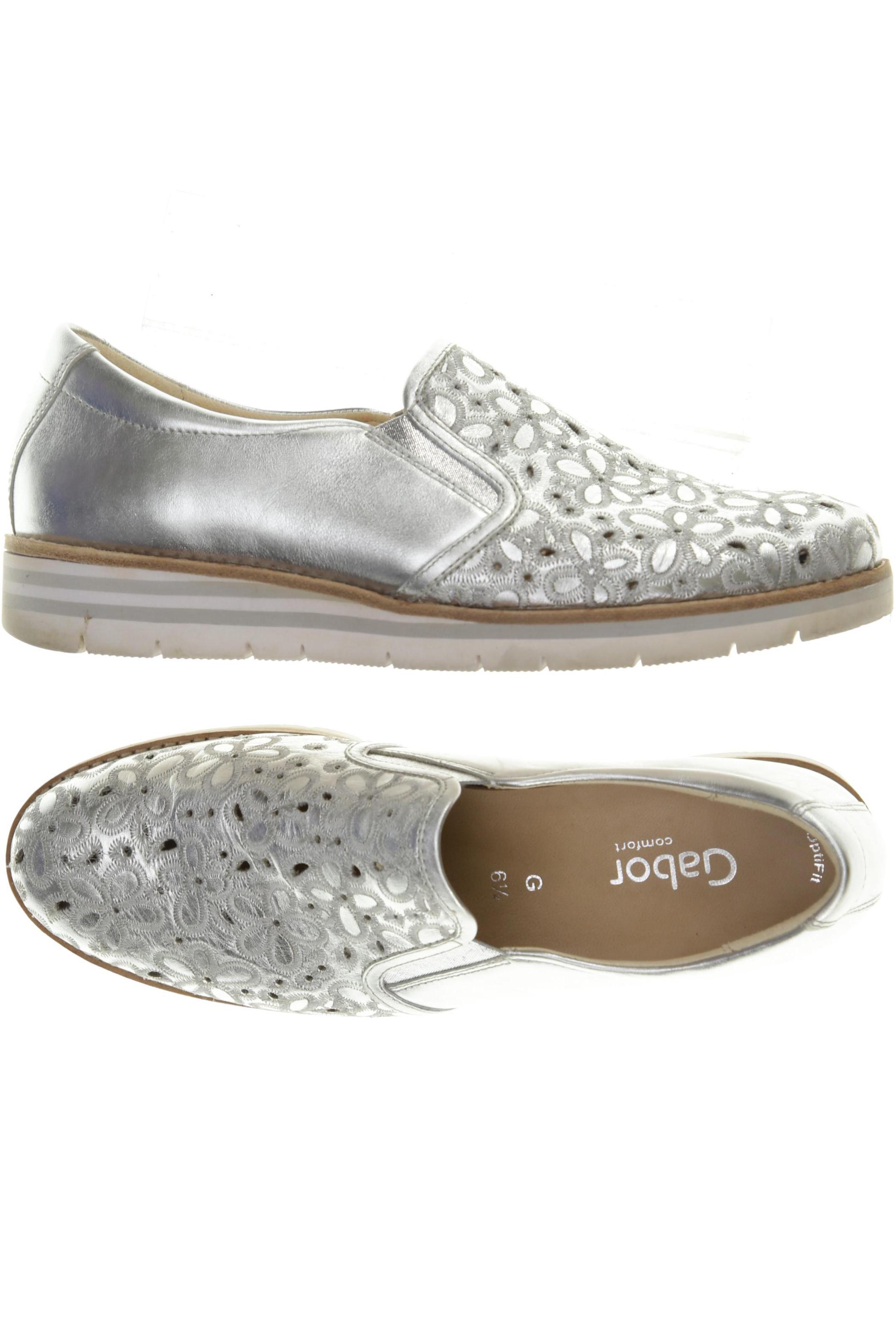 

Gabor Damen Halbschuh, silber, Gr. 6.5