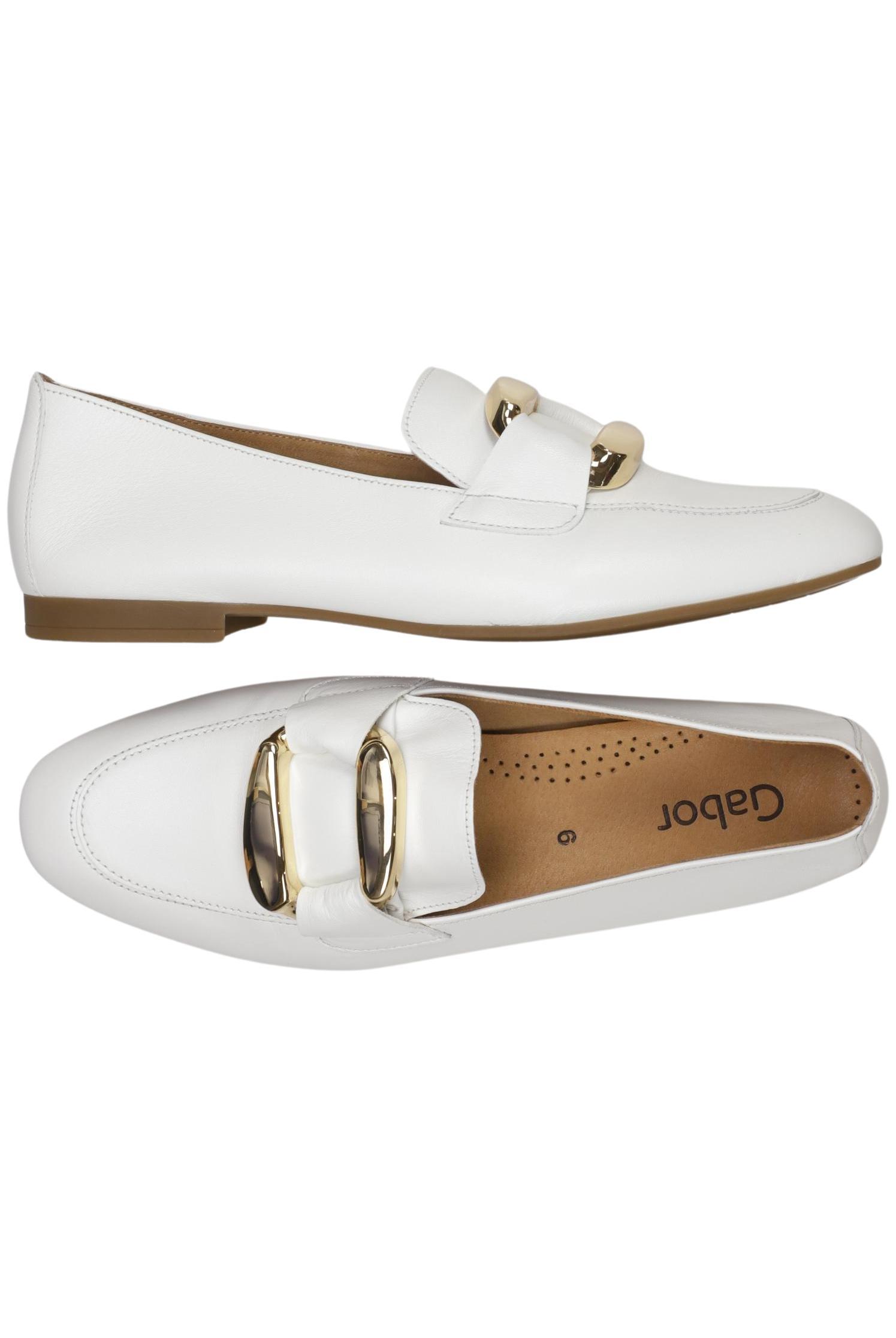 

Gabor Damen Halbschuh, weiß, Gr. 6