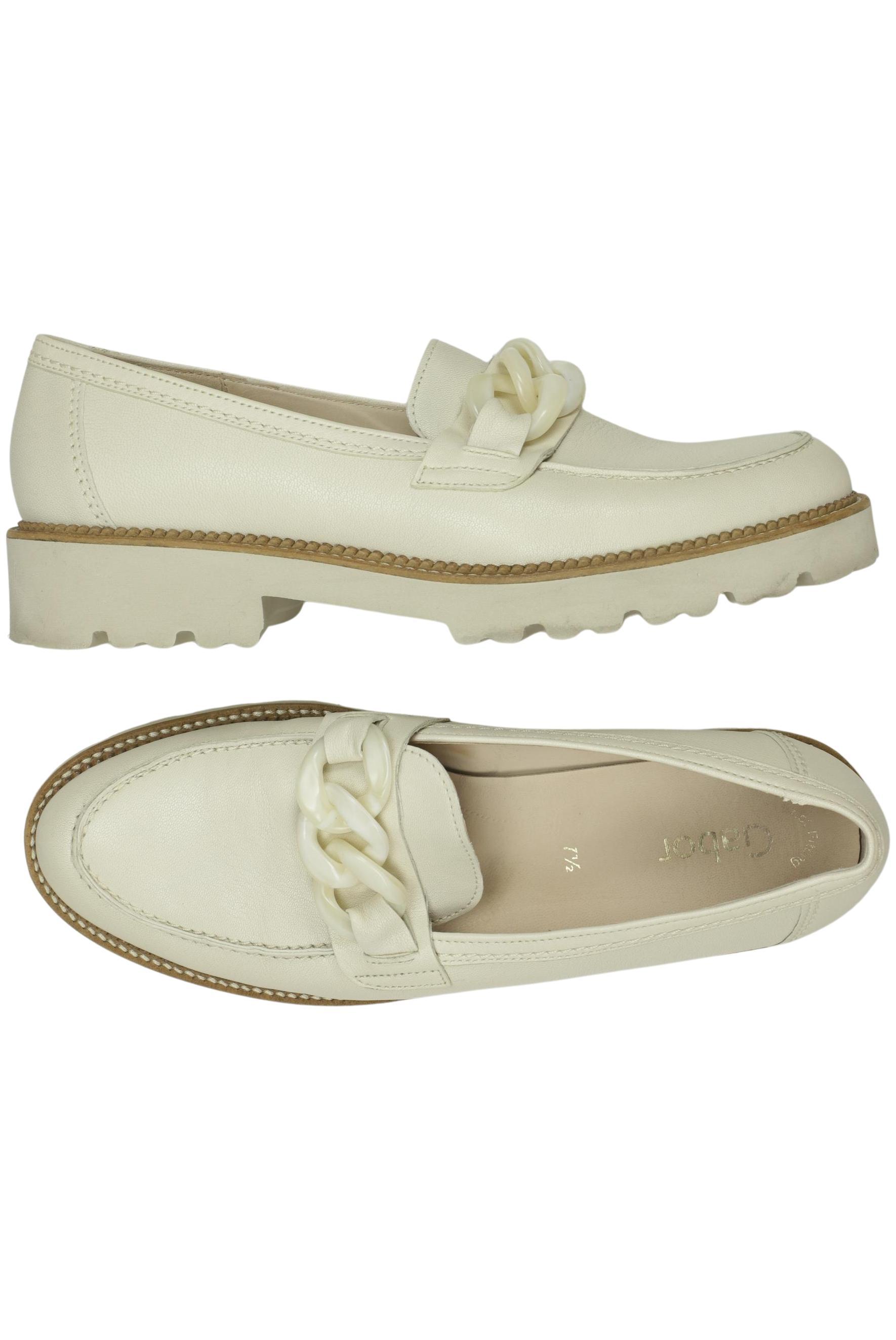 

Gabor Damen Halbschuh, cremeweiß, Gr. 7.5