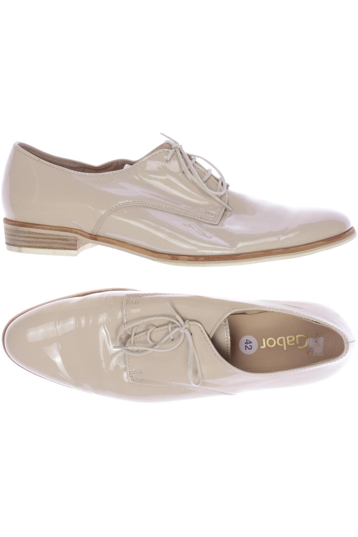 

Gabor Damen Halbschuh, beige, Gr. 42