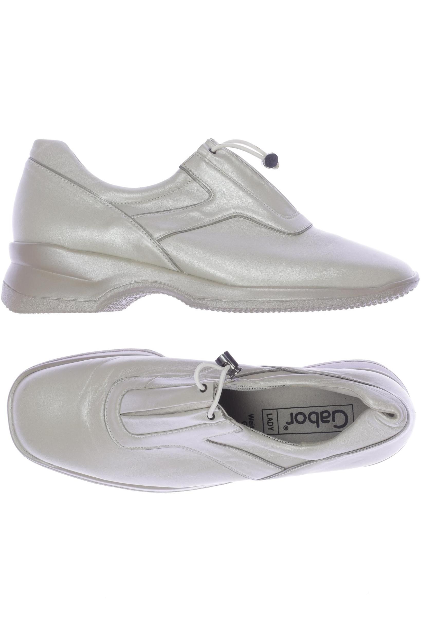 

Gabor Damen Halbschuh, cremeweiß, Gr. 7