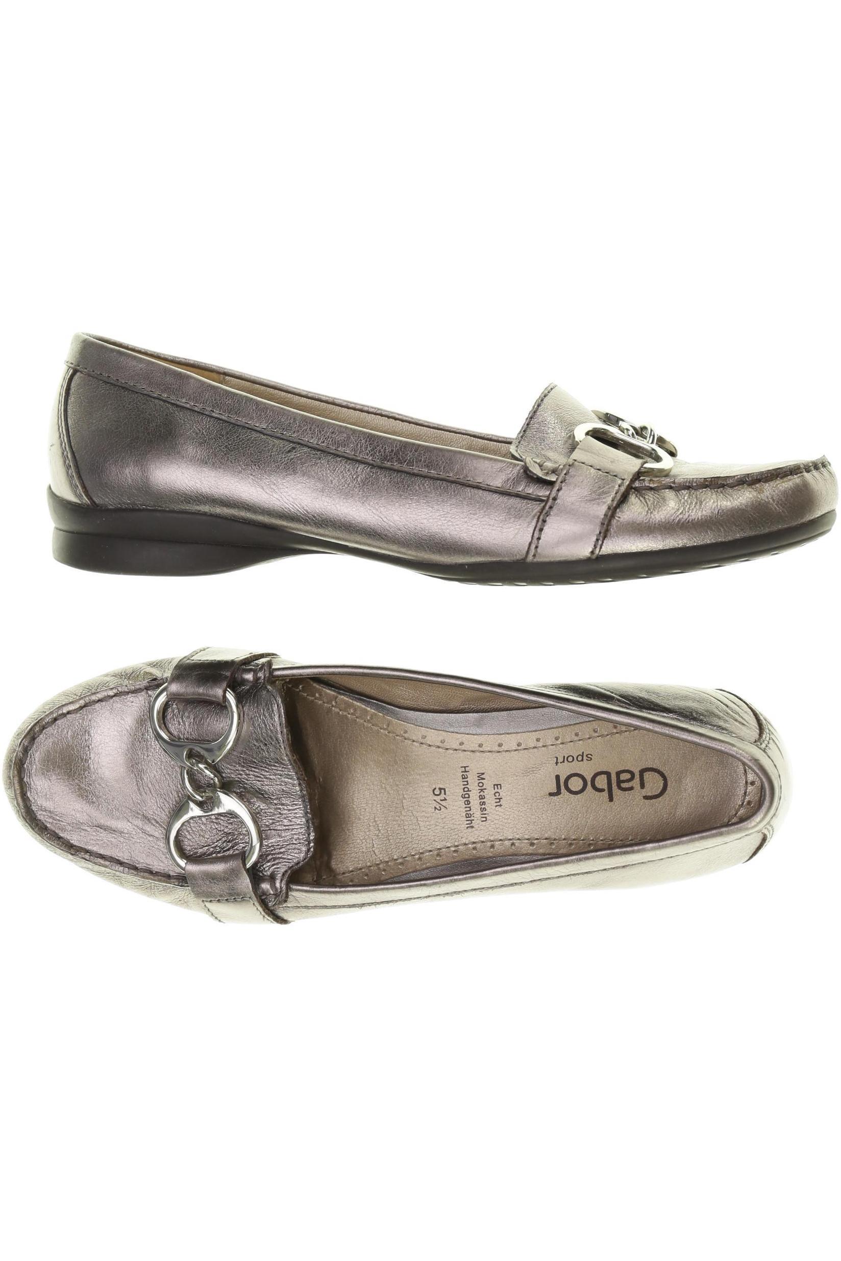 

Gabor Damen Halbschuh, silber, Gr. 5.5