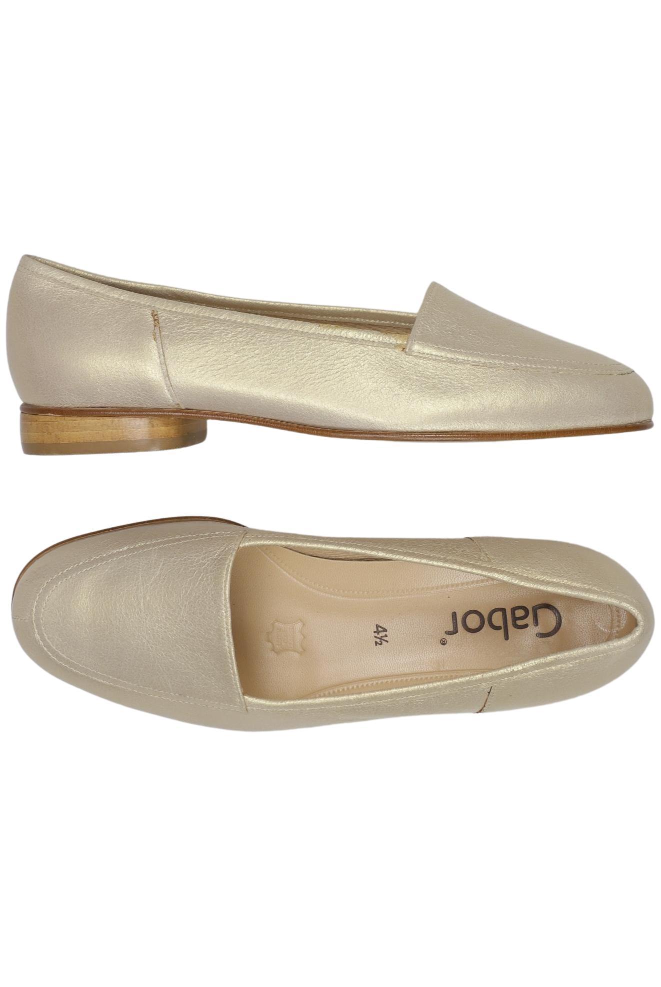 

Gabor Damen Halbschuh, gold, Gr. 4.5