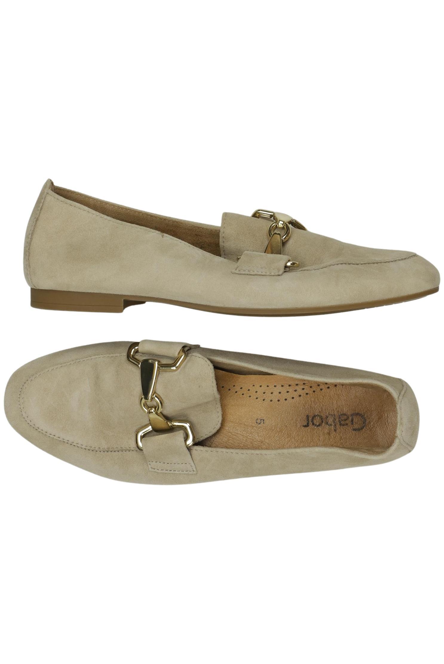 

Gabor Damen Halbschuh, beige, Gr. 5