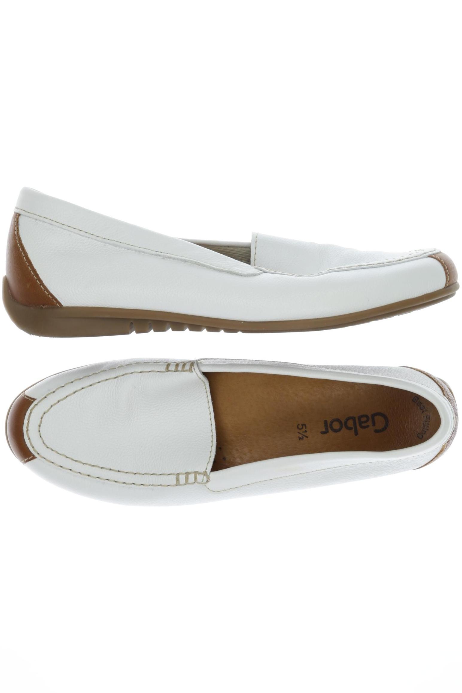 

Gabor Damen Halbschuh, weiß, Gr. 5.5