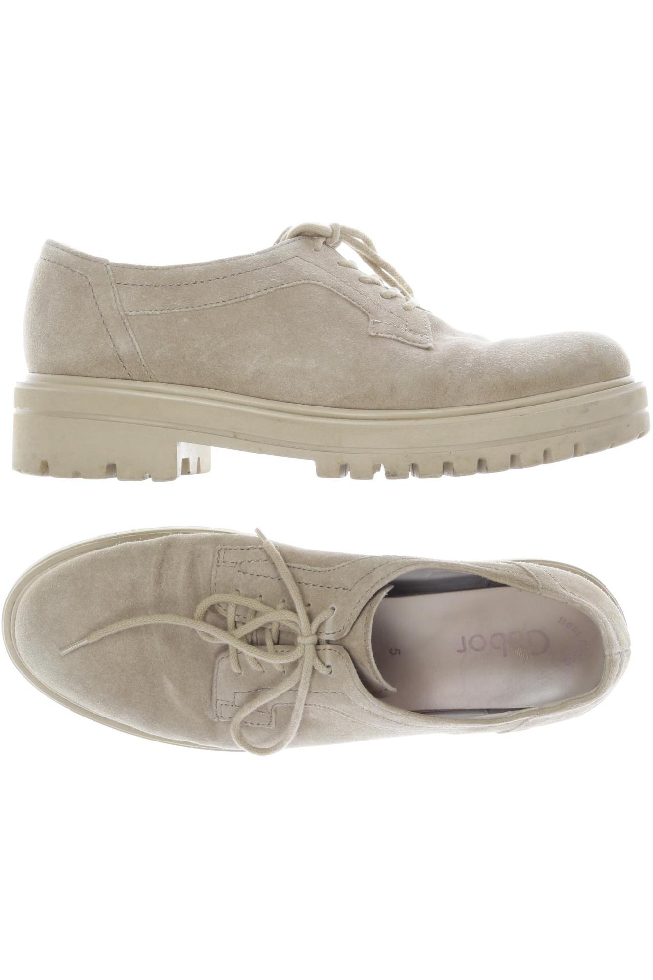 

Gabor Damen Halbschuh, beige, Gr. 5