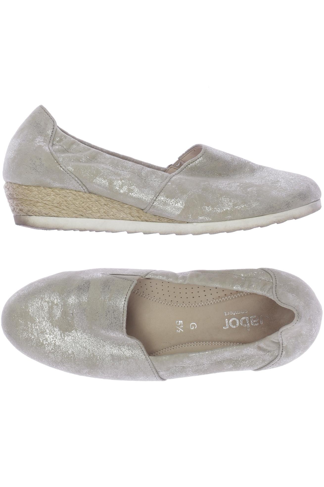 

Gabor Damen Halbschuh, beige, Gr. 5.5