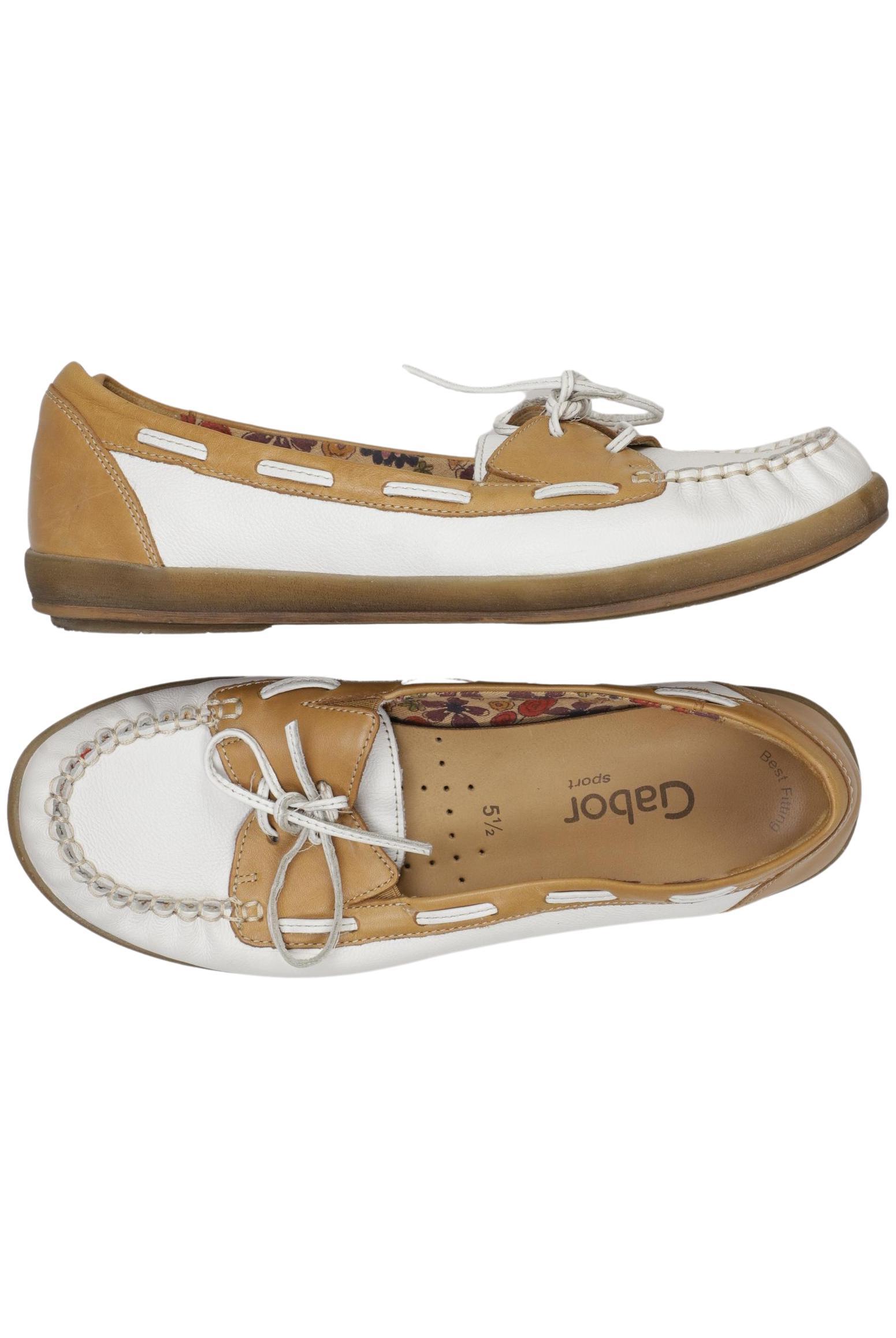 

Gabor Damen Halbschuh, weiß, Gr. 5.5