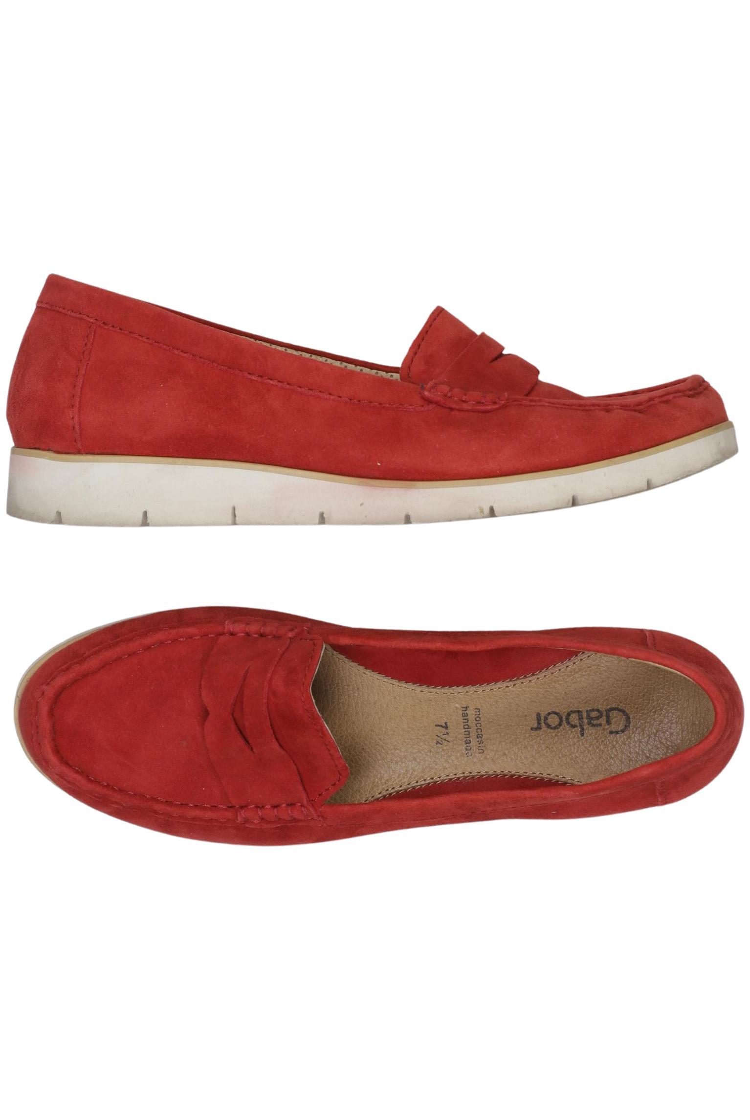 

Gabor Damen Halbschuh, rot, Gr. 7.5