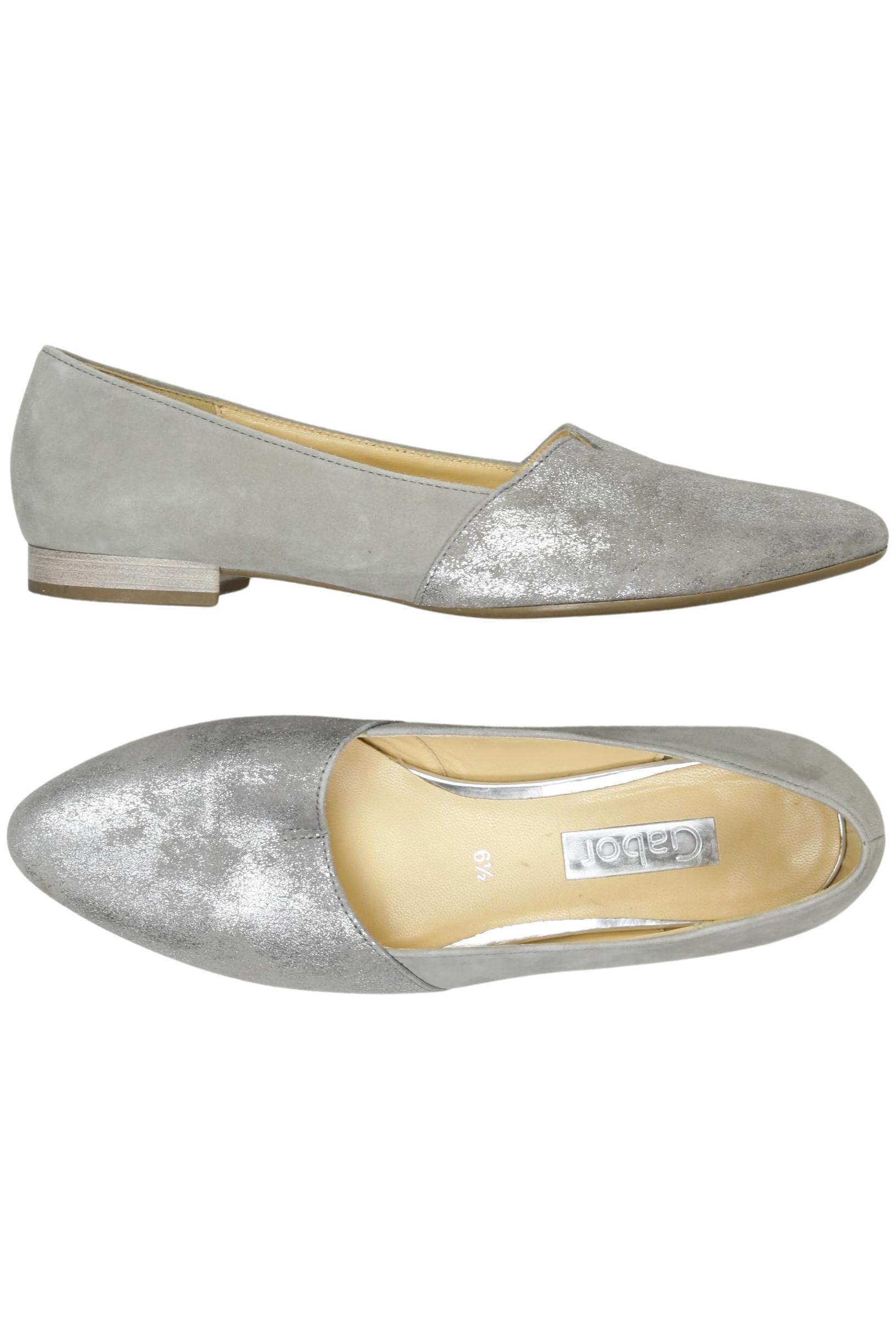 

Gabor Damen Halbschuh, silber, Gr. 6.5