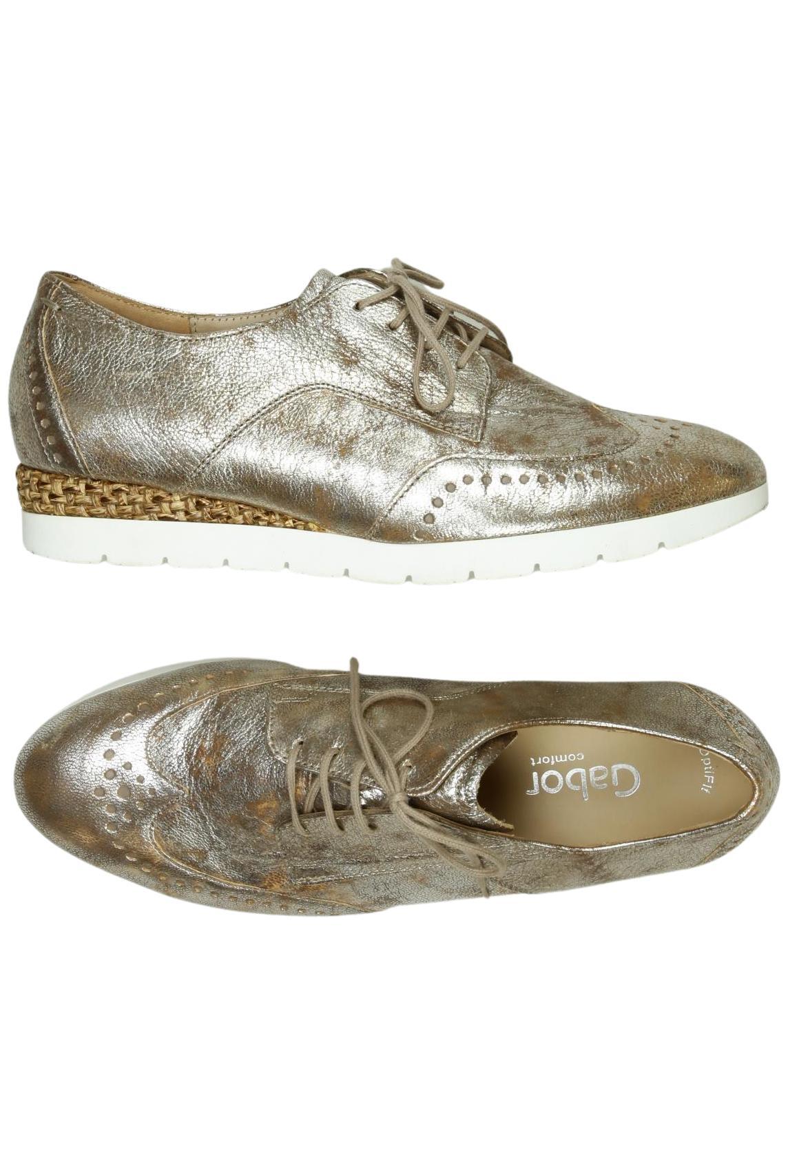 

Gabor Damen Halbschuh, gold, Gr. 6