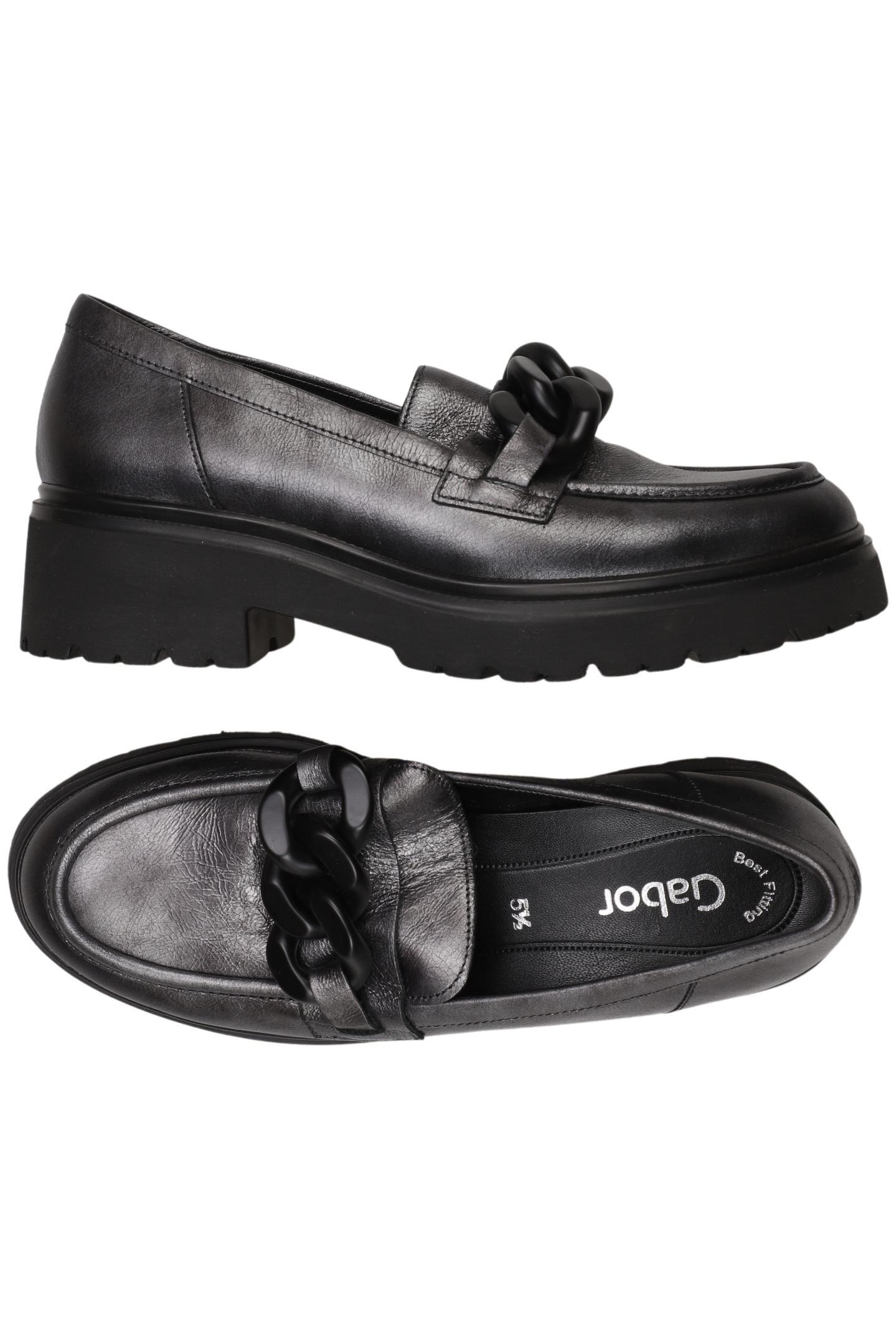 

Gabor Damen Halbschuh, silber, Gr. 5.5