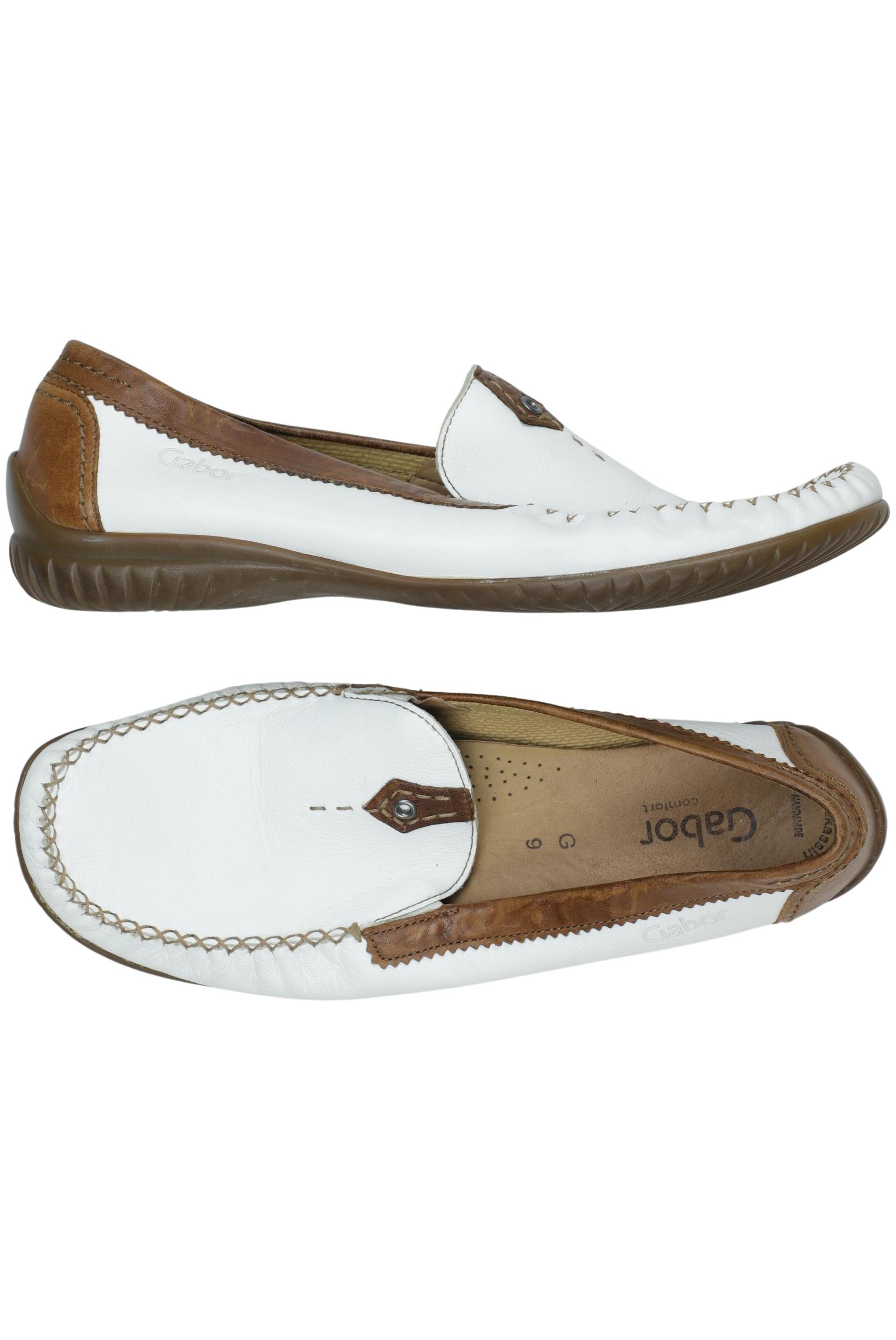 

Gabor Damen Halbschuh, weiß, Gr. 9