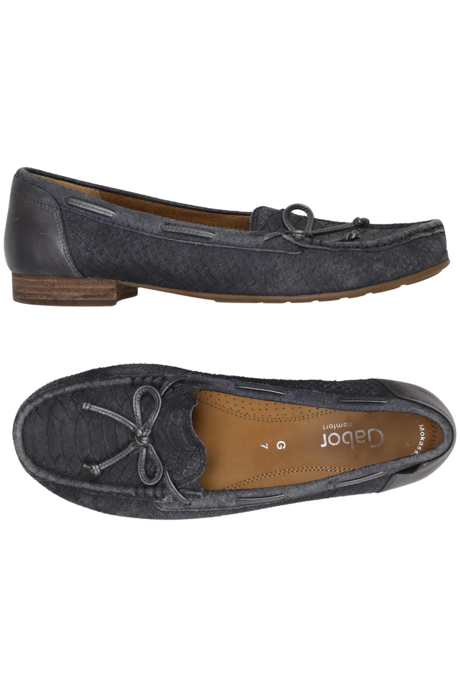 

Gabor Damen Halbschuh, blau, Gr. 7